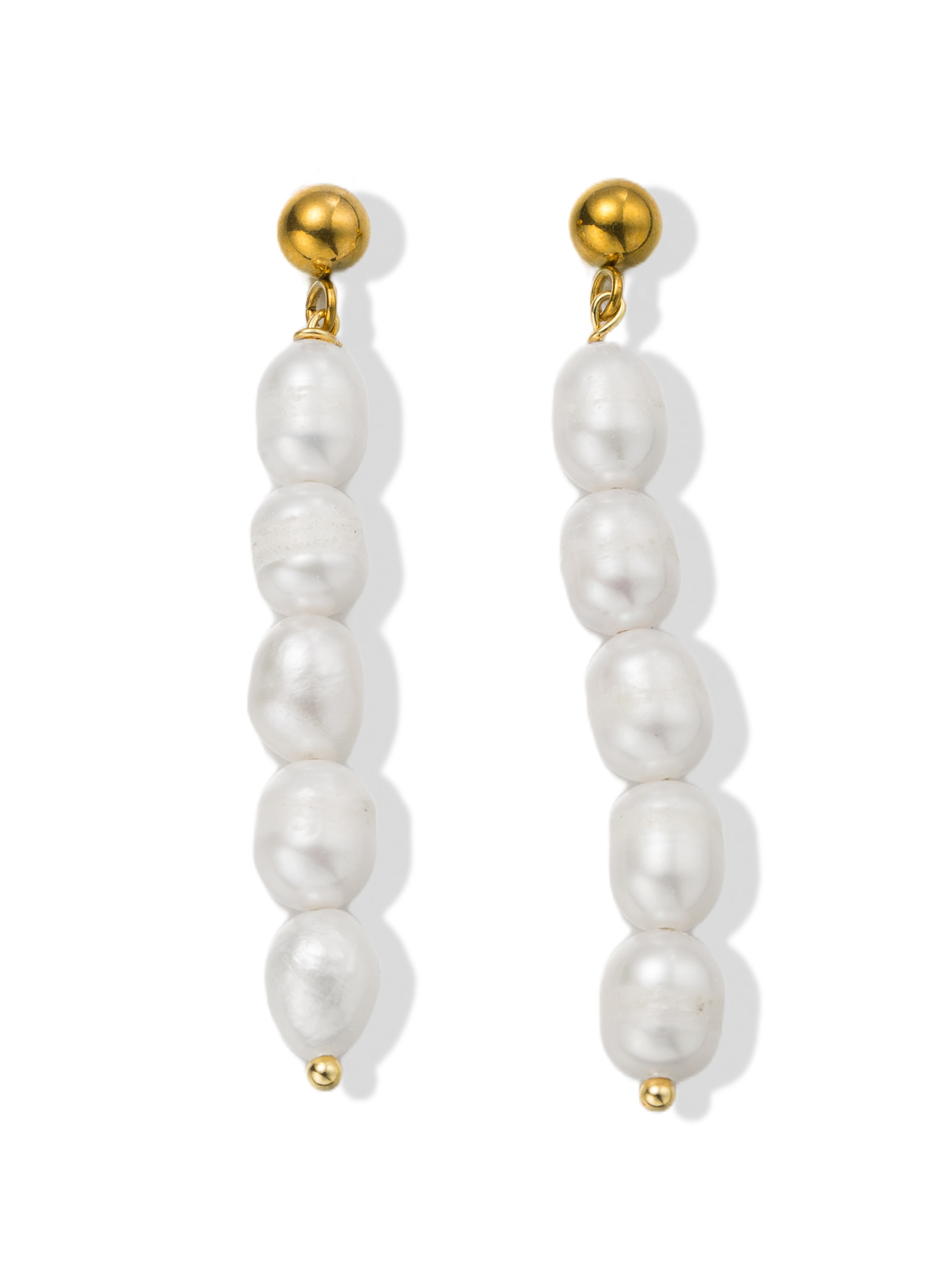 Aniston JEWELRY & WATCHES Paar Ohrstecker »Schmuck Geschenk Edelstahl Ohrschmuck Ohrringe Perlen« Made in Germany - mit Süßwasserzuchtperle