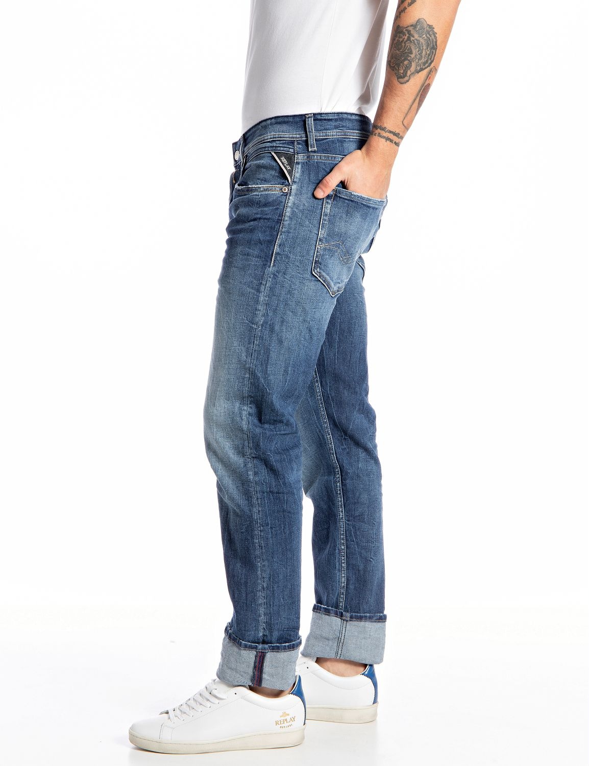 Replay Straight-Jeans »GROVER«, in vielen verschiedenen Waschungen, mit Stretch