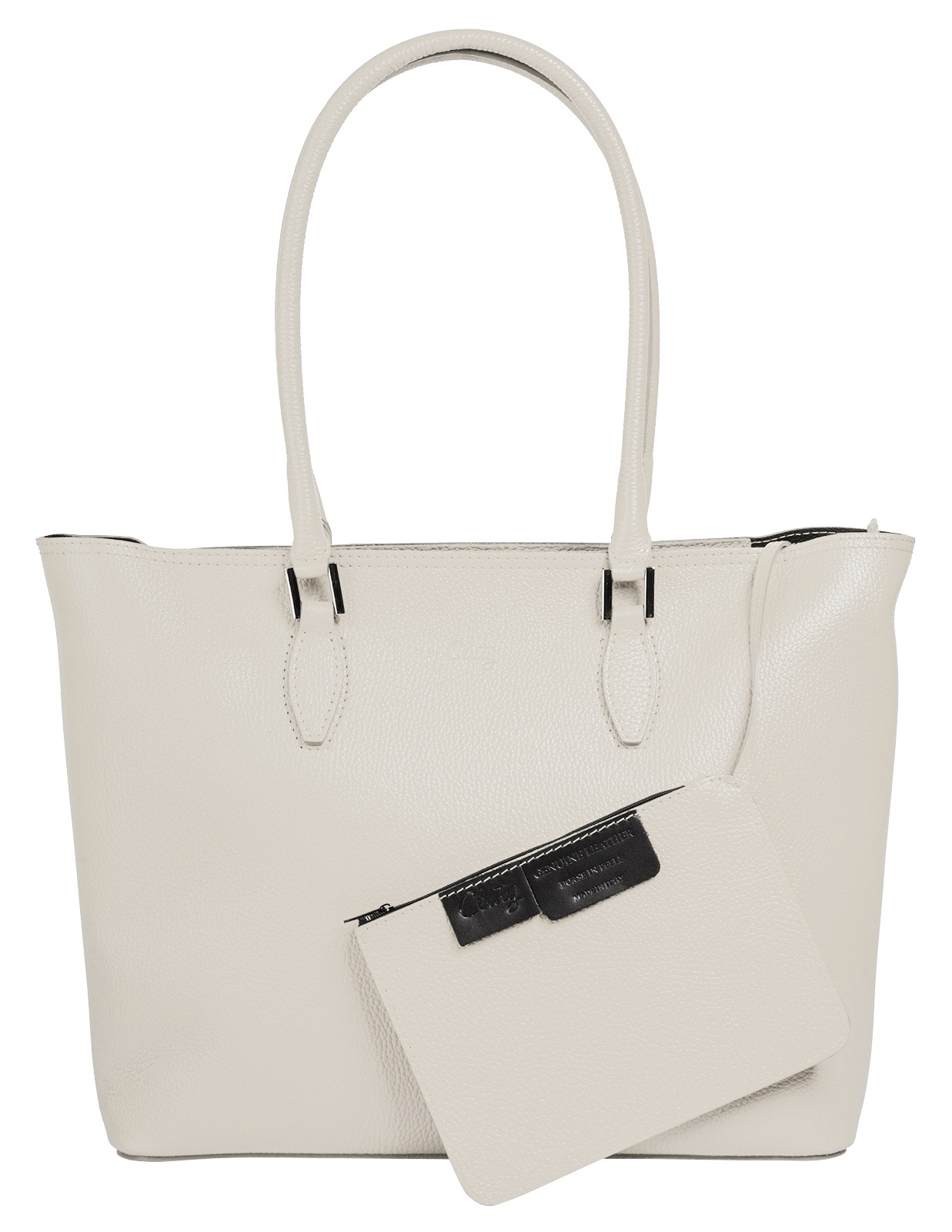 Cluty Shopper echt Leder, Made in Italy günstig online kaufen