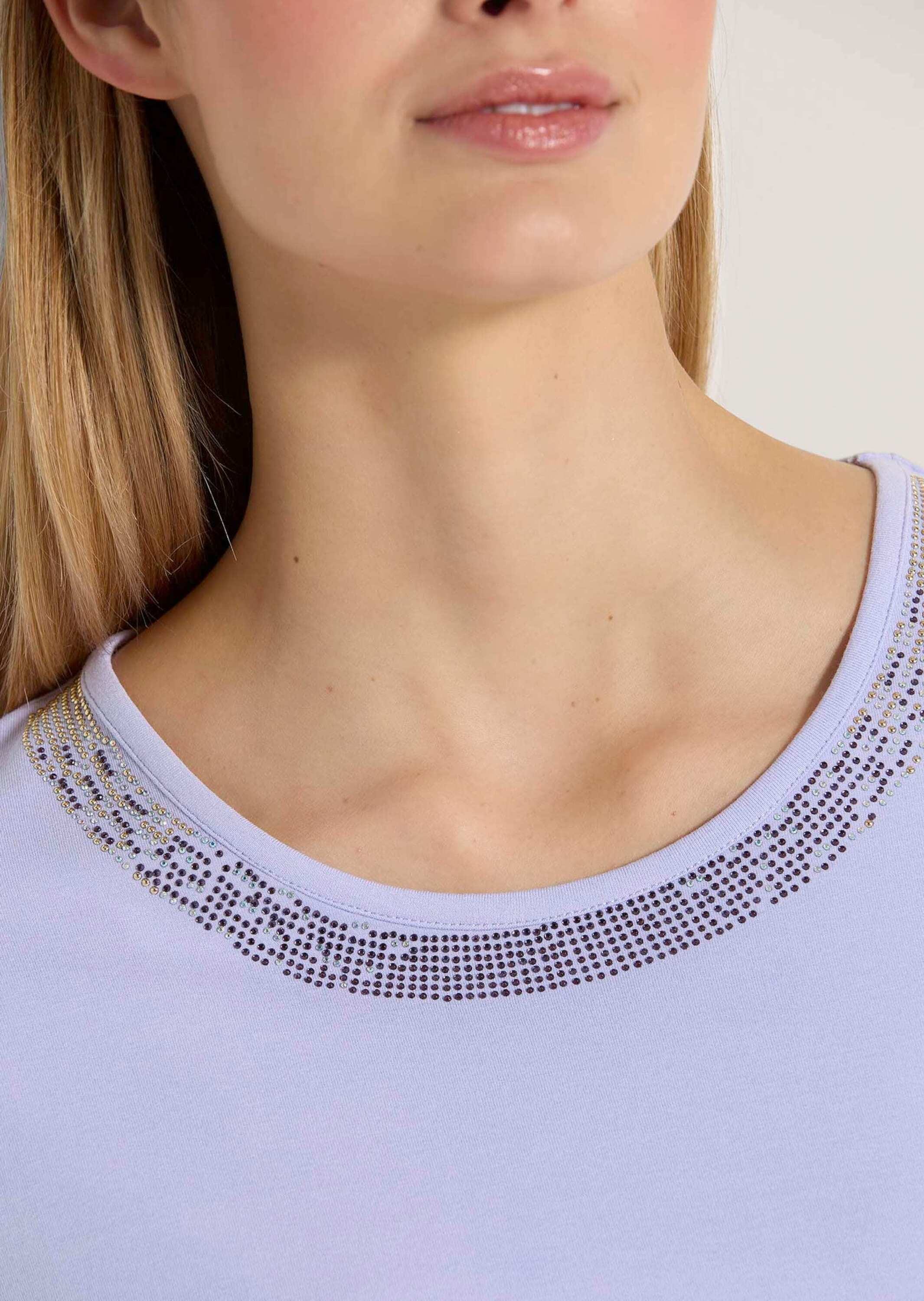 MADELEINE Kurzarmshirt »Shirt Rundhals-Shirt mit Strass-Blende«