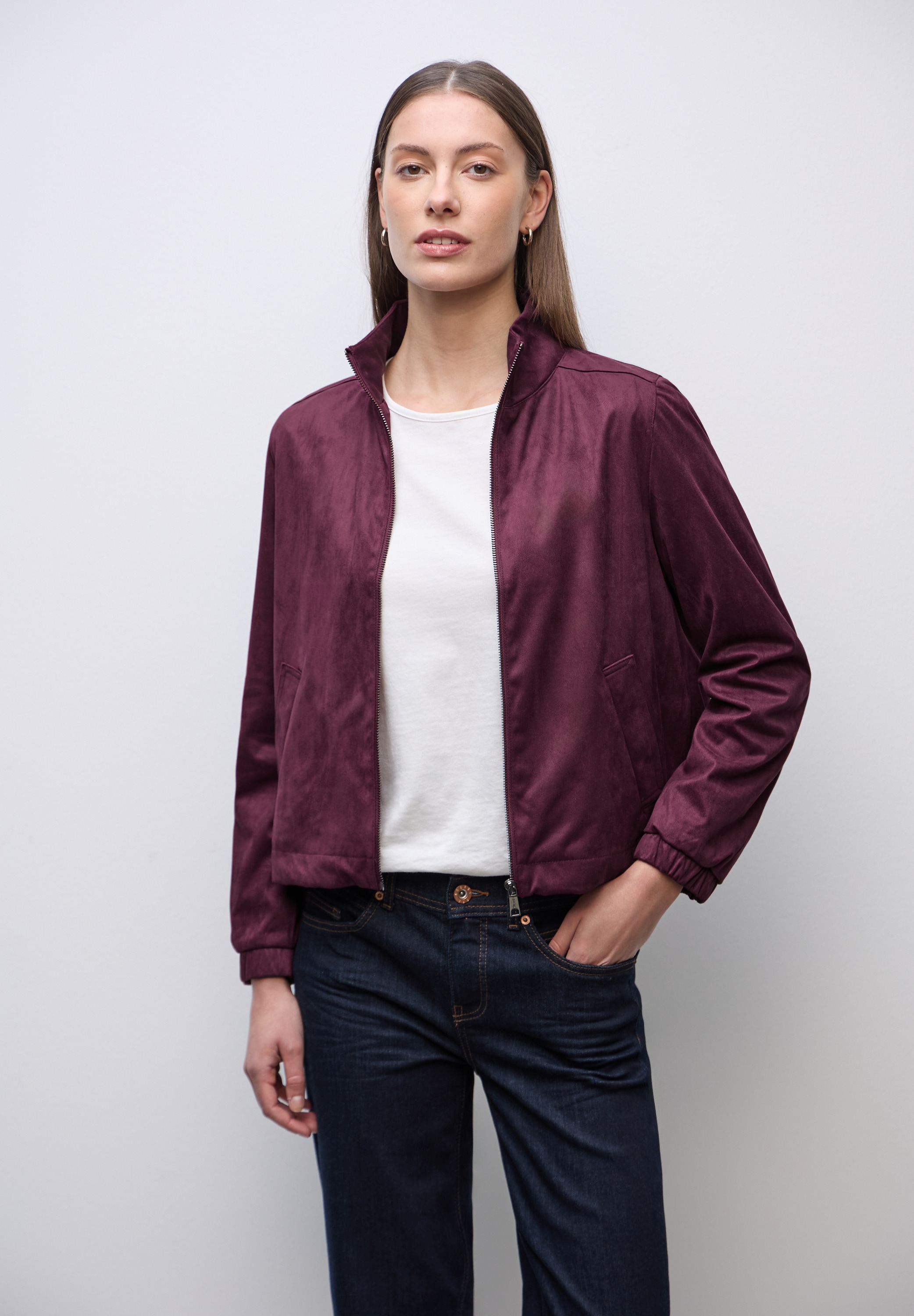 STREET ONE Kurzjacke ohne Kapuze mit Stehkragen günstig online kaufen