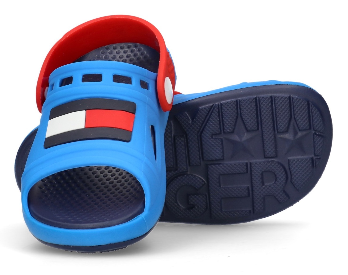 Tommy Hilfiger Badesandale, Badeschuh, Wassersandale, Clog mit schwenkbarem Fersenriemen