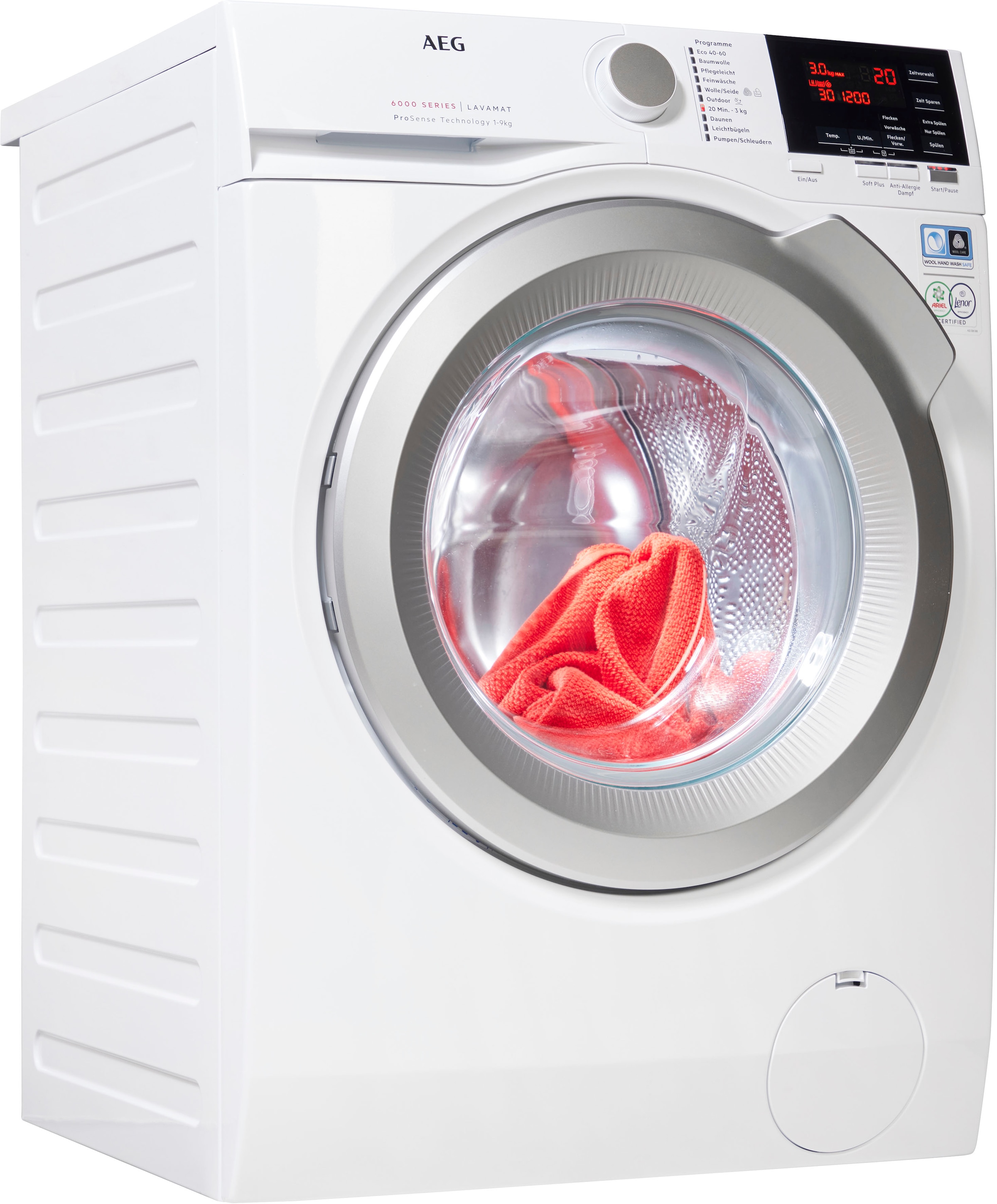 AEG Waschmaschine Serie 6000 "L6FB49VFL" 9 kg 1400 U/min Anti-Allergie-Prog günstig online kaufen