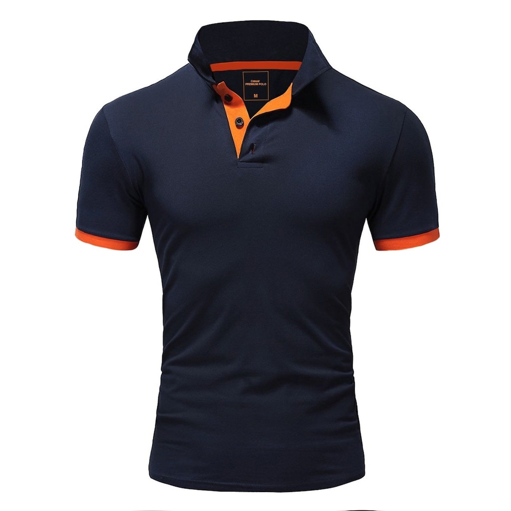 behype Poloshirt »BASE«, mit kontrastfarbigen Details