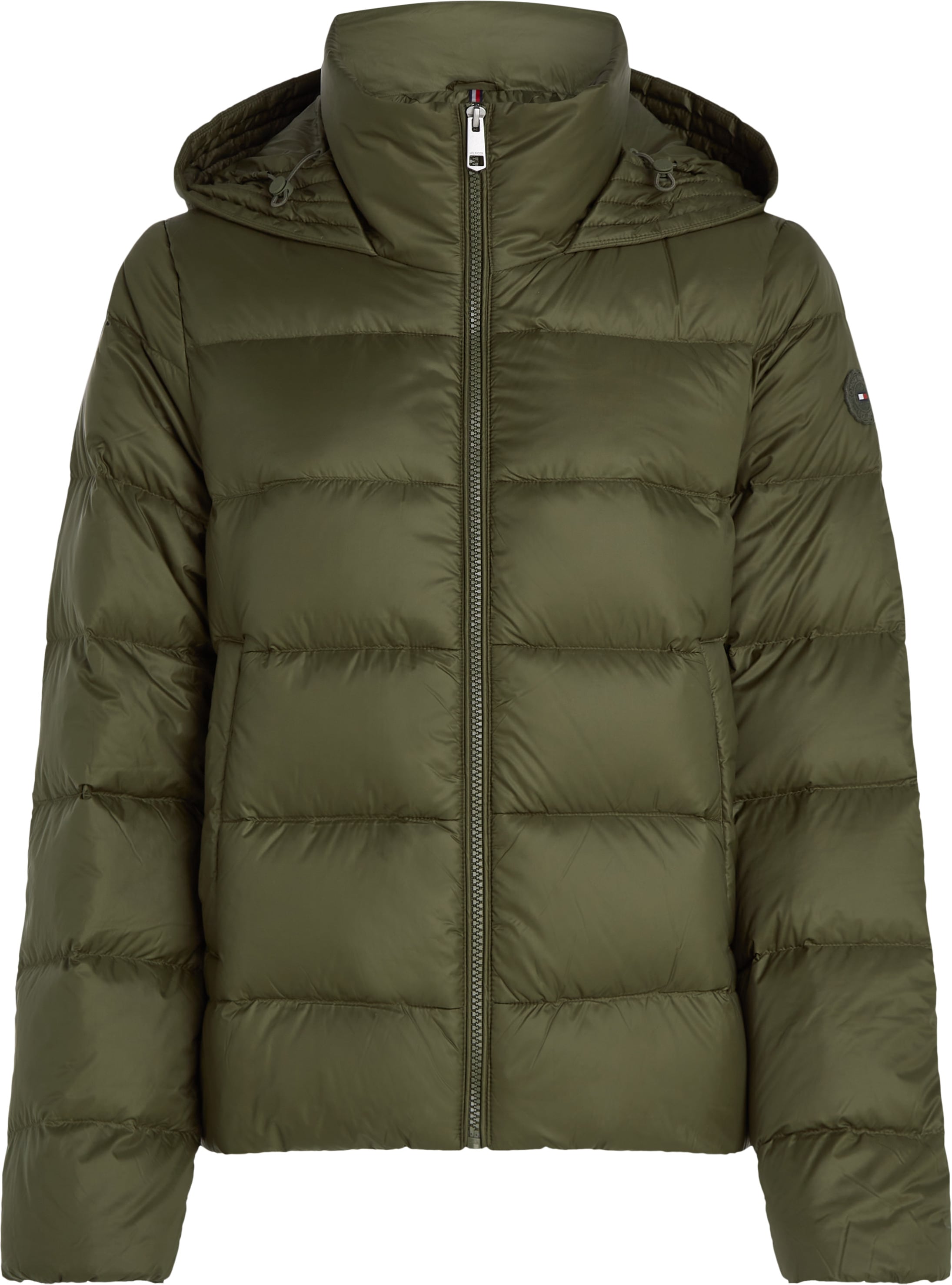 Tommy Hilfiger Steppjacke »LW DOWN CASUAL JACKET«, mit Kapuze, mit Logoprägung