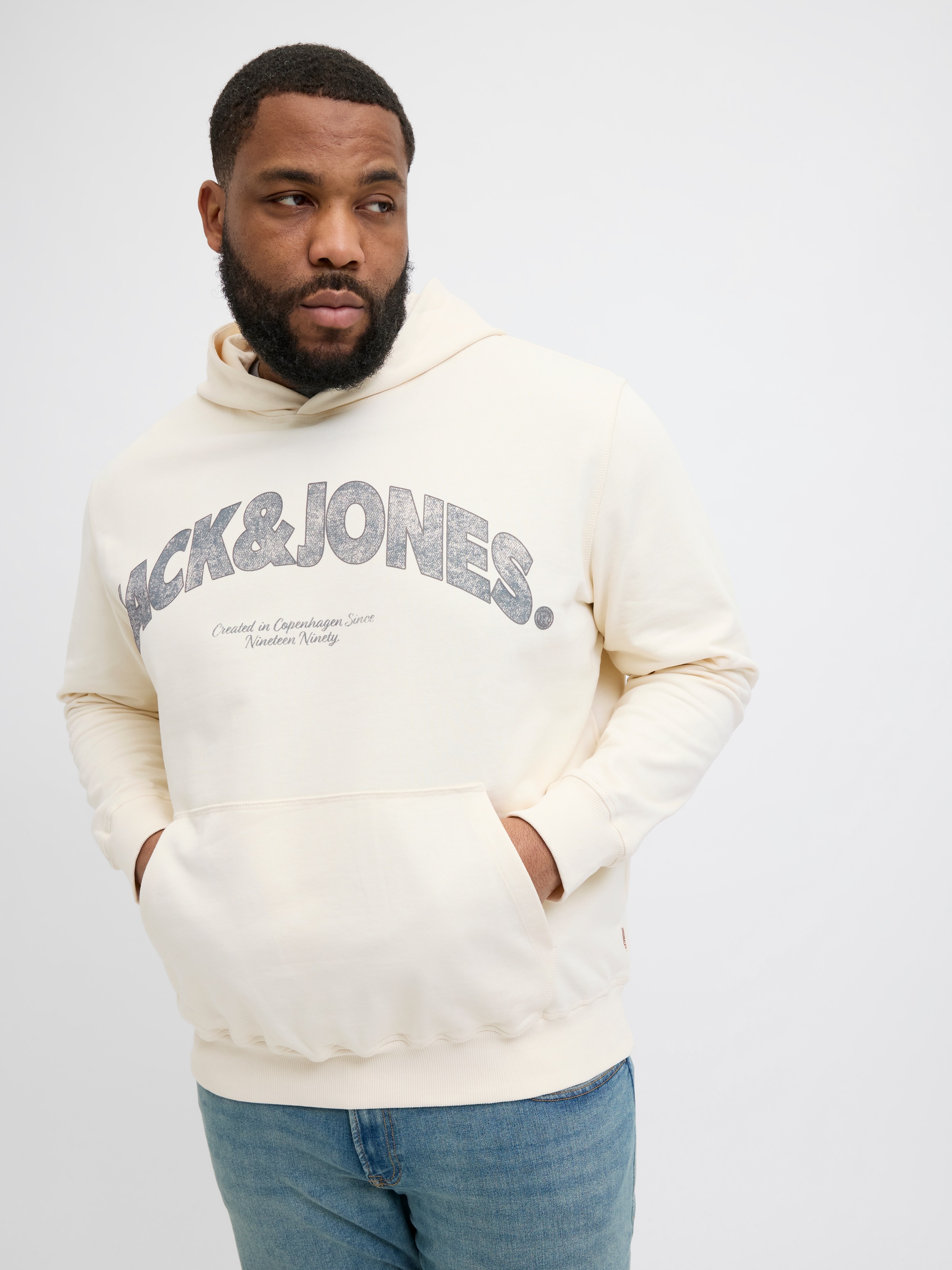 Jack & Jones PlusSize Kapuzensweatshirt "JORALMERIA SWEAT HOOD PLS", mit Lo günstig online kaufen