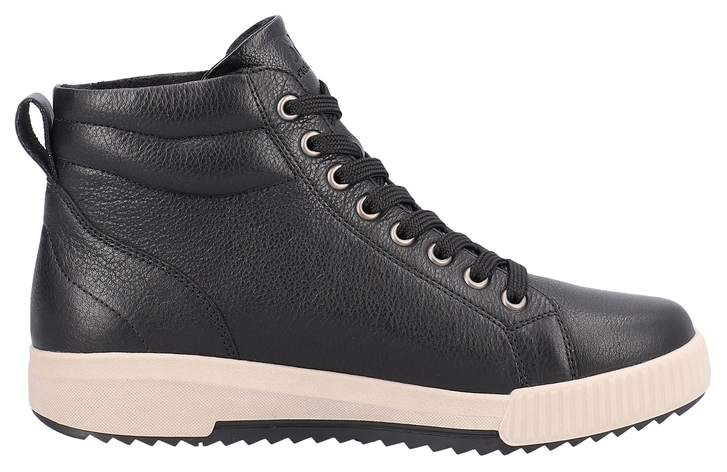 RIEKER Sport Schnürboots, Stiefelette, High Top Sneaker, Freizeitboots mit Reißverschluss