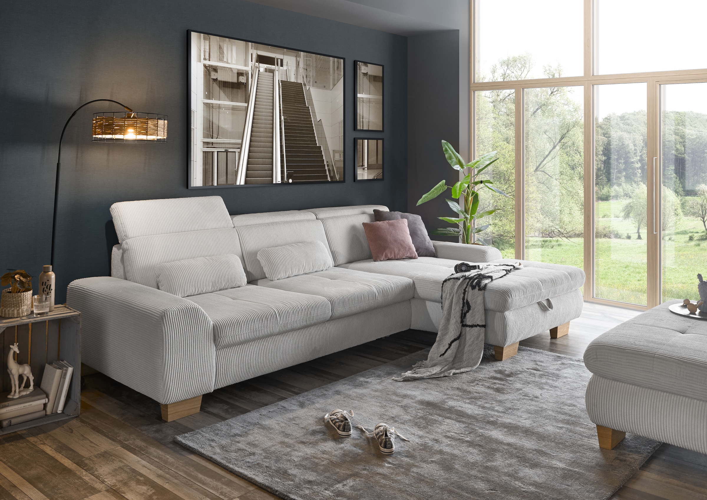 set one by Musterring Ecksofa "SO 3400 Sitzhöhe 47cm oder 49cm, Sitztiefe v günstig online kaufen