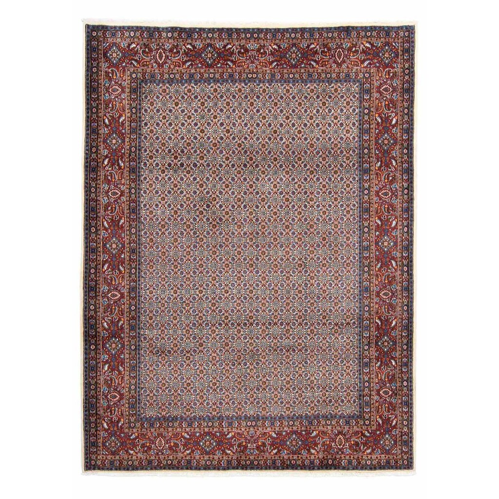 morgenland Wollteppich »Moud Medaillon Blu scuro 240 x 165 cm«, rechteckig