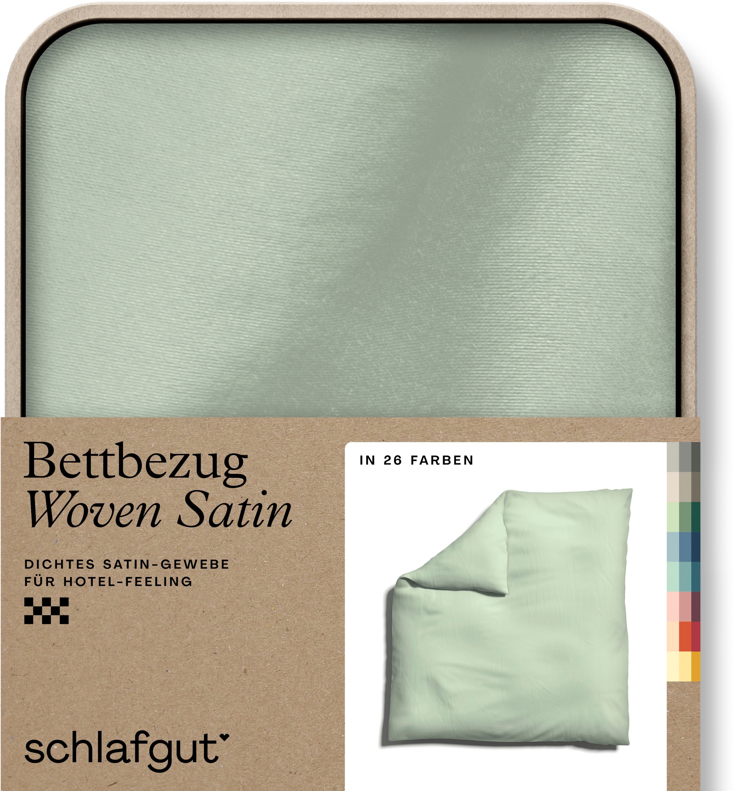 Schlafgut Bettbezug "Woven Satin" besonders dicht gewebt, Mix & Match: pass günstig online kaufen