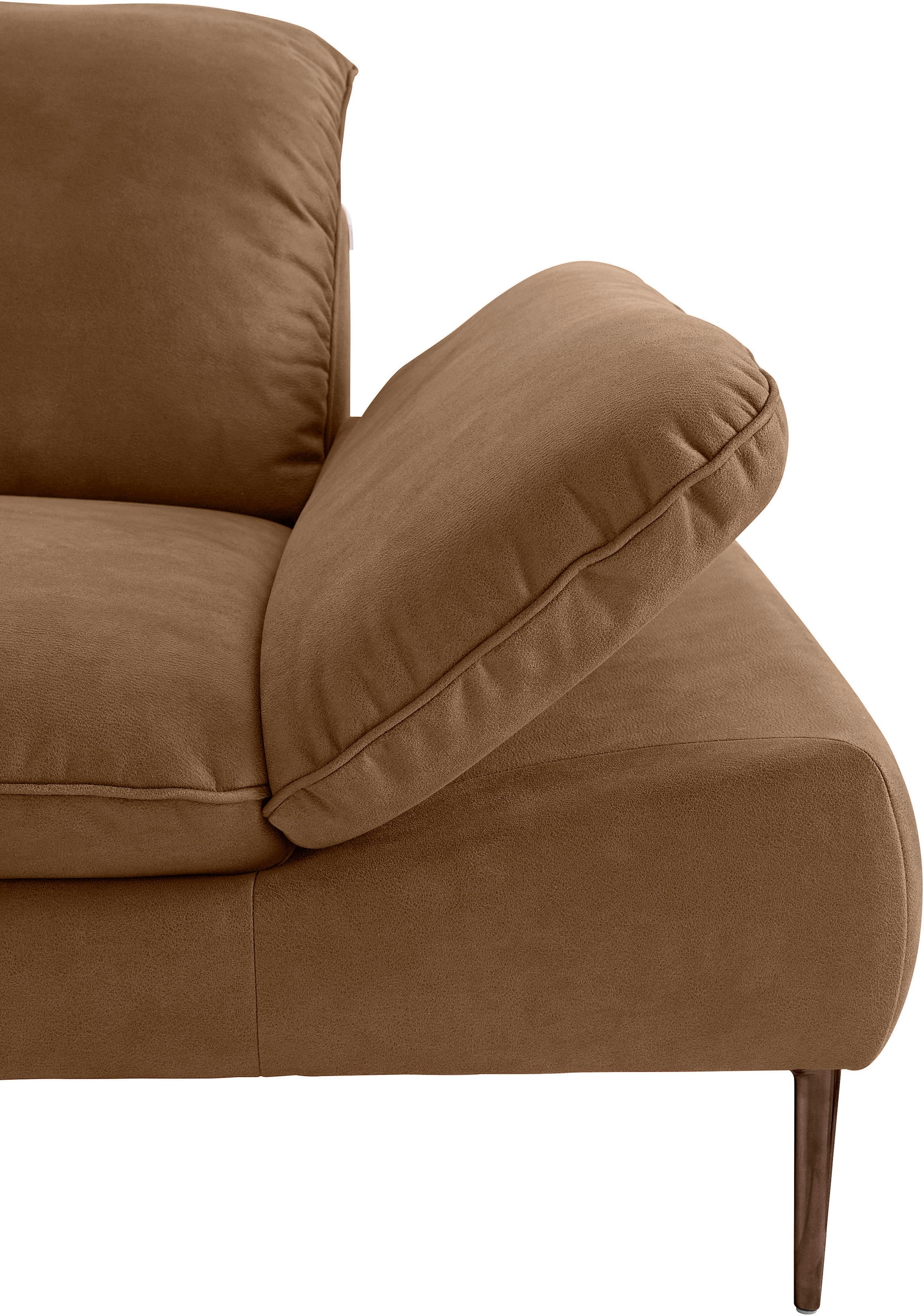 W.SCHILLIG Ecksofa »enjoy&MORE, Designsofa, bequem, zeitlos und elegant, L-Form«, Sitztiefenverstellung, Füße bronze pulverbeschichtet, Breite 310 cm