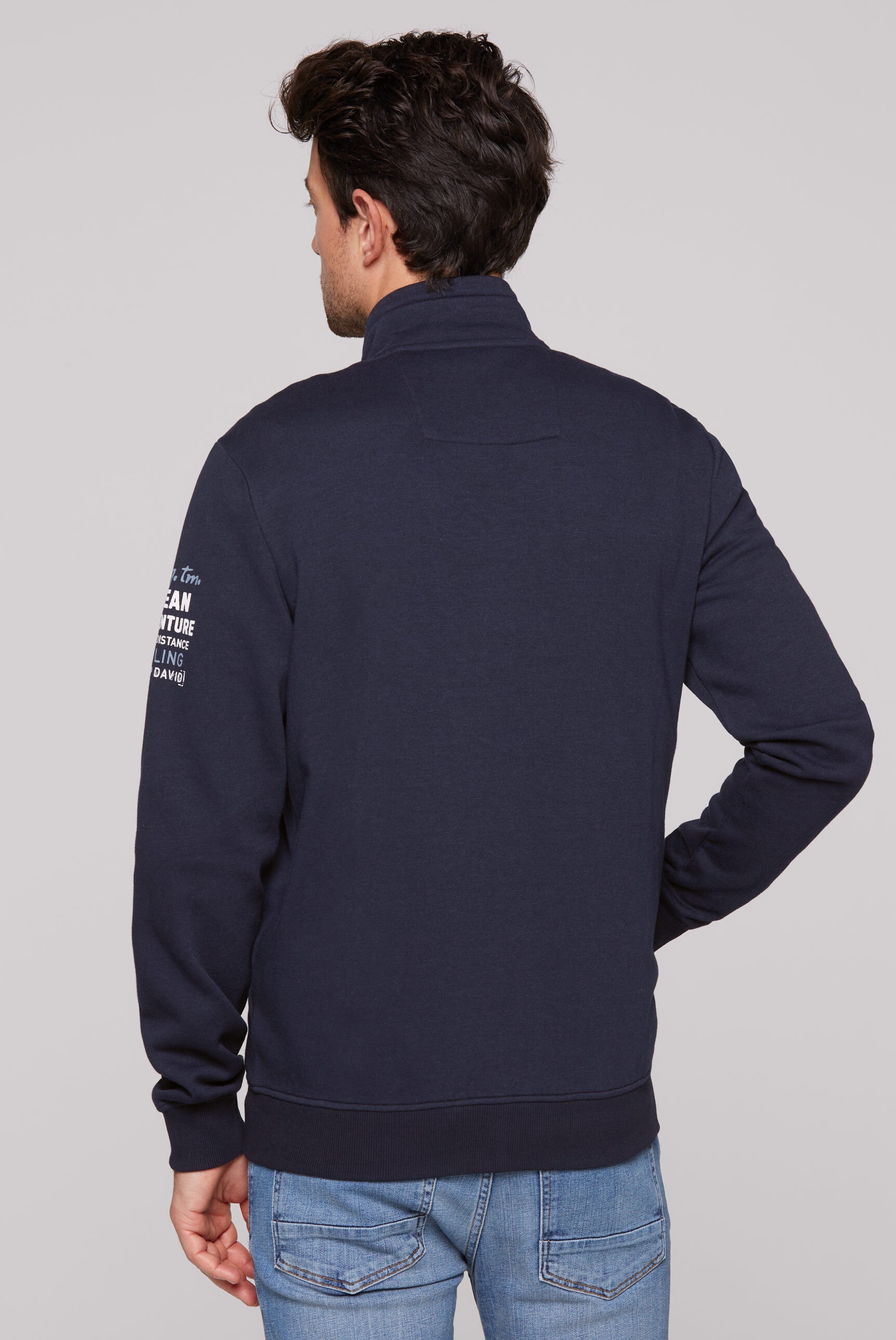 CAMP DAVID Sweatjacke, mit Stehkragen