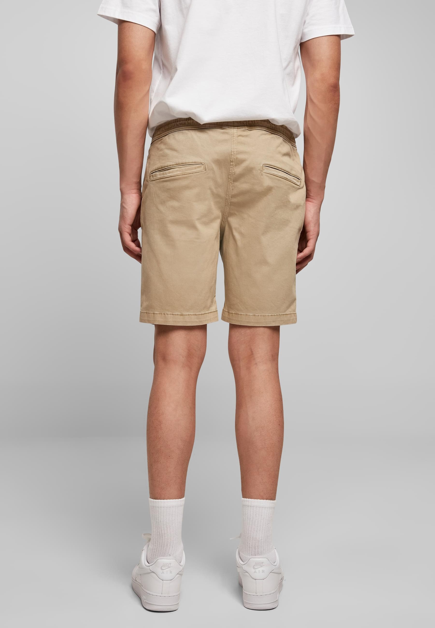 URBAN CLASSICS Stoffhose »Urban Classics Herren Stretch Twill Joggshorts«, (1 tlg.)