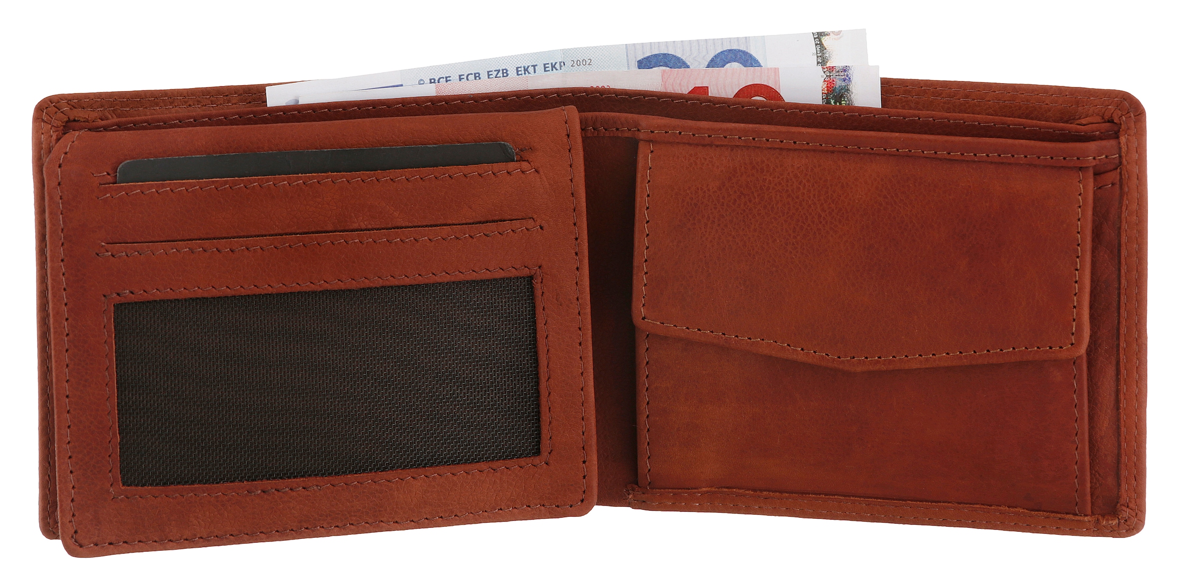 MUSTANG Geldbörse »Udine leather wallet side opening«, mit RFID-Schutz