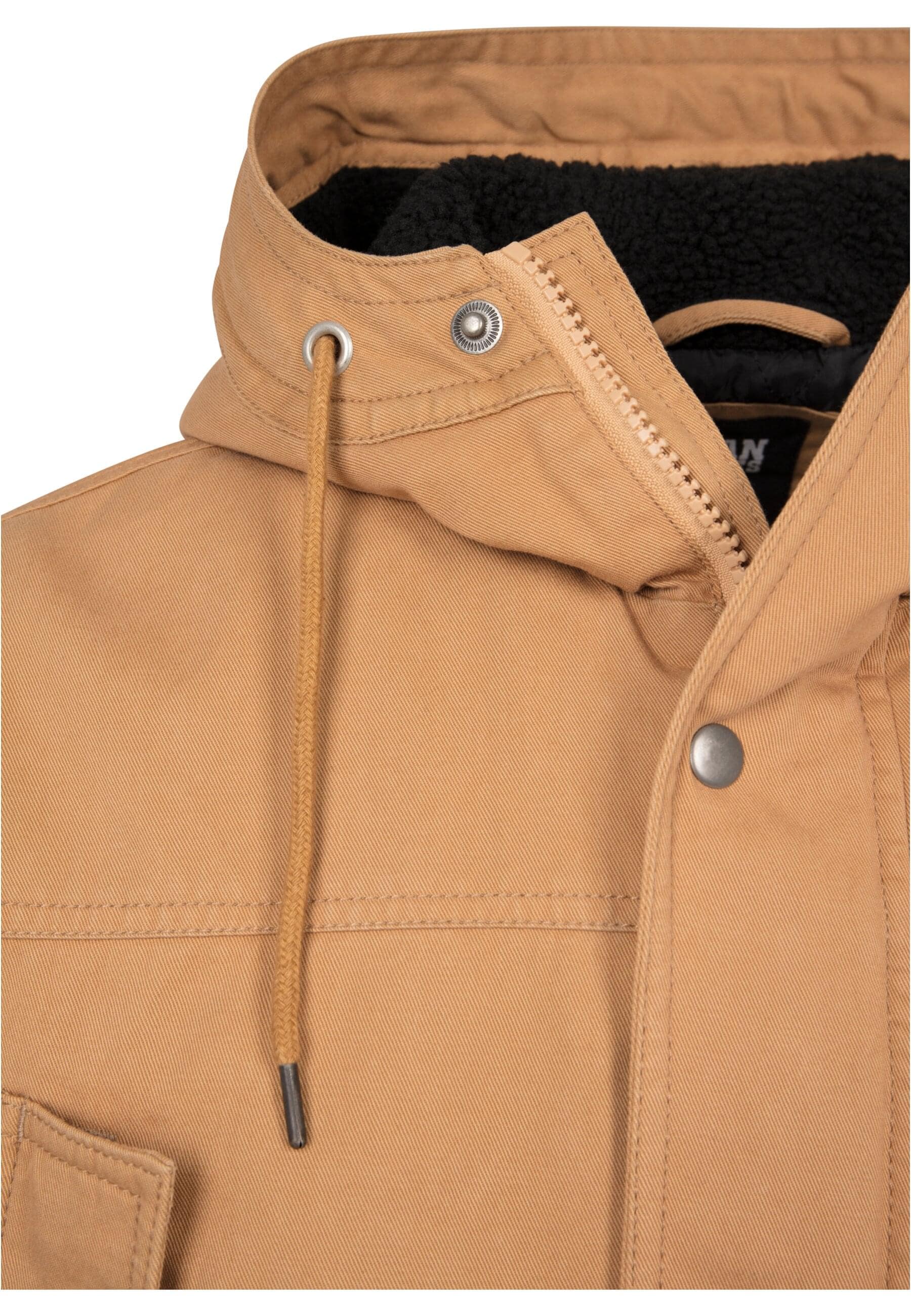 URBAN CLASSICS Winterjacke »Urban Classics Herren Hooded Cotton Jacket«, (1 St.), mit Kapuze