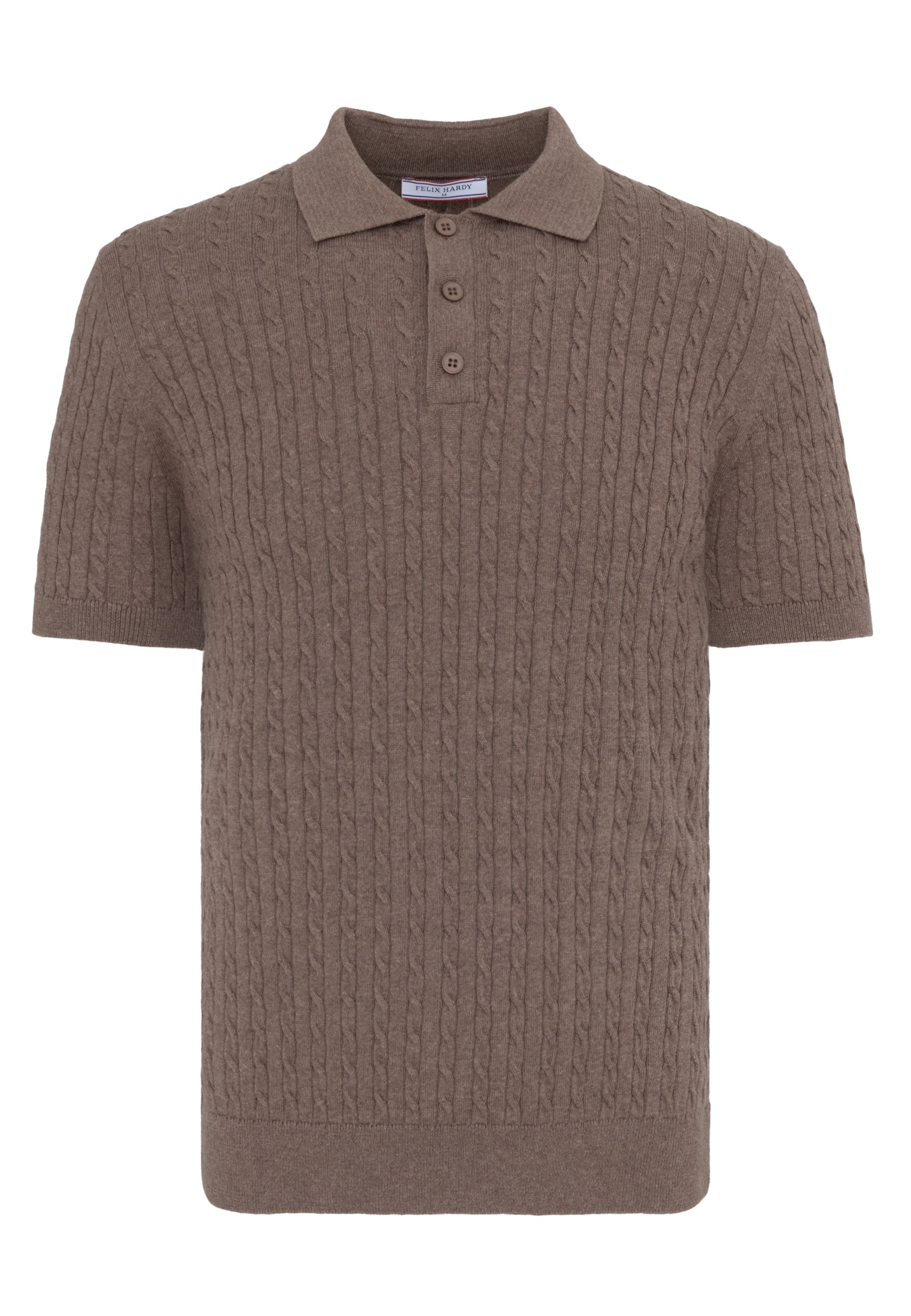 Felix Hardy Poloshirt »Polo Shirt Kurzarm mit Zopfmuster«