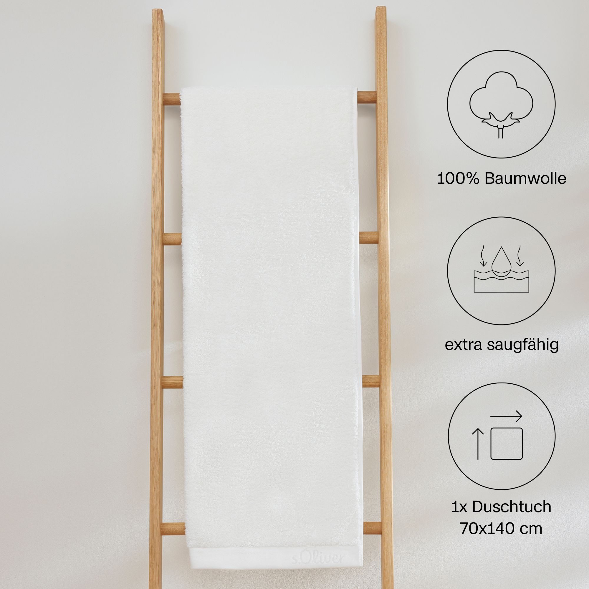 s.Oliver Duschtuch »s.Oliver, Premium Qualität, 600 gr/m², auch als Sets erhältlich« große Farbauswahl, auch als Handtuch, Waschhandschuh, Gästetuch