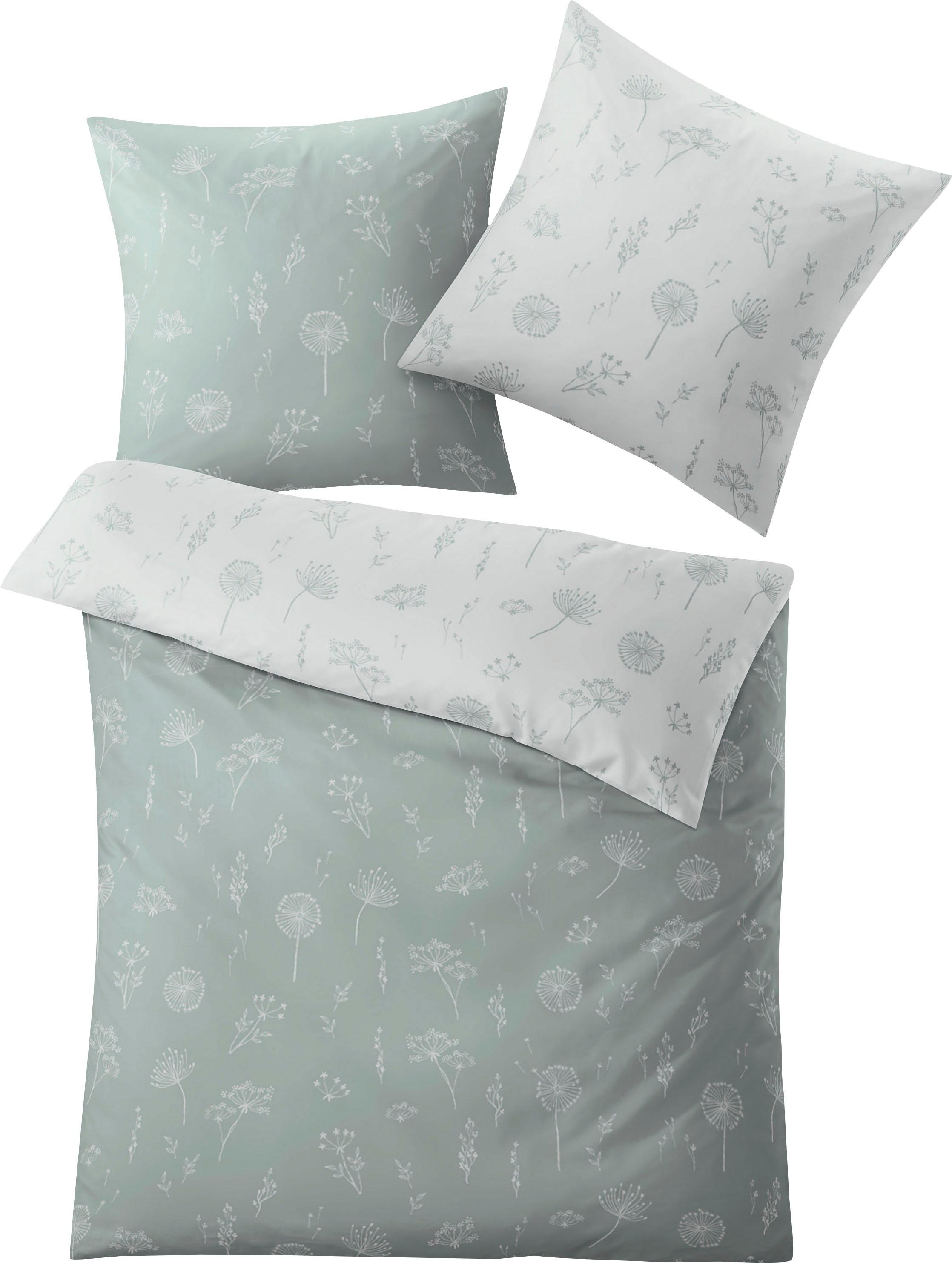 Thumbnail - Kleine Wolke Wendebettwäsche "Leone in Gr. 135x200 oder 155x220 cm" 2 Stk. geblümte Bettwäsche aus Baumwolle, Bettwäsche...