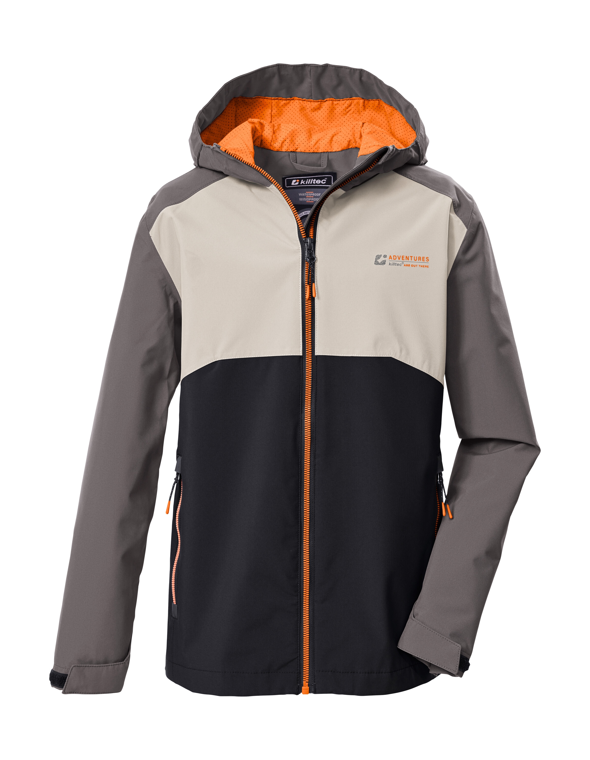 Killtec Funktionsjacke "KOS 147 BYS JCKT" Kinderjacke, wasserdicht, Colourblock, Teflon EcoElite™ imprägniert