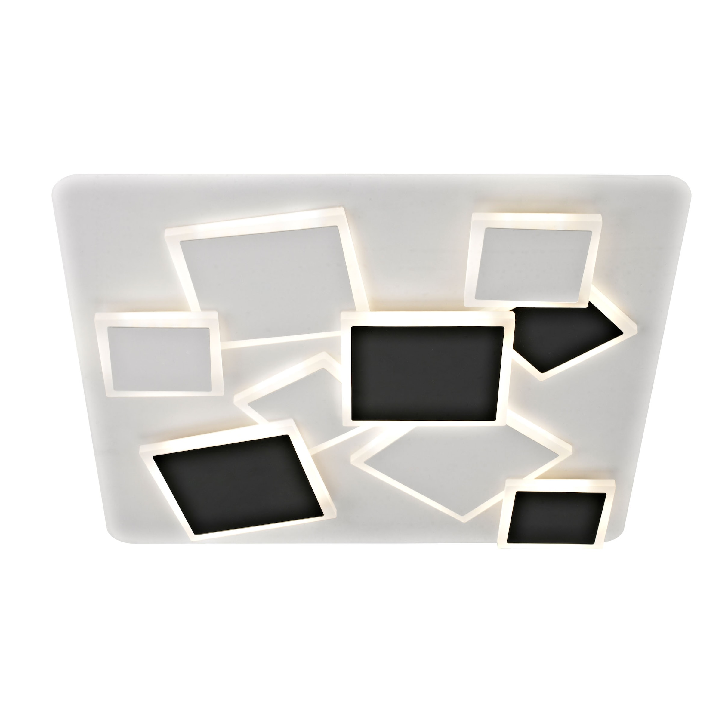LIGHT & MORE LED Deckenleuchte »Vincent« LED-Modul 1 Stk. warmweiß - kaltweiß inkl. CCT, Memory, Nachtlicht, dimmbar, IR-Fernbedienung, L/B: 46,8cm
