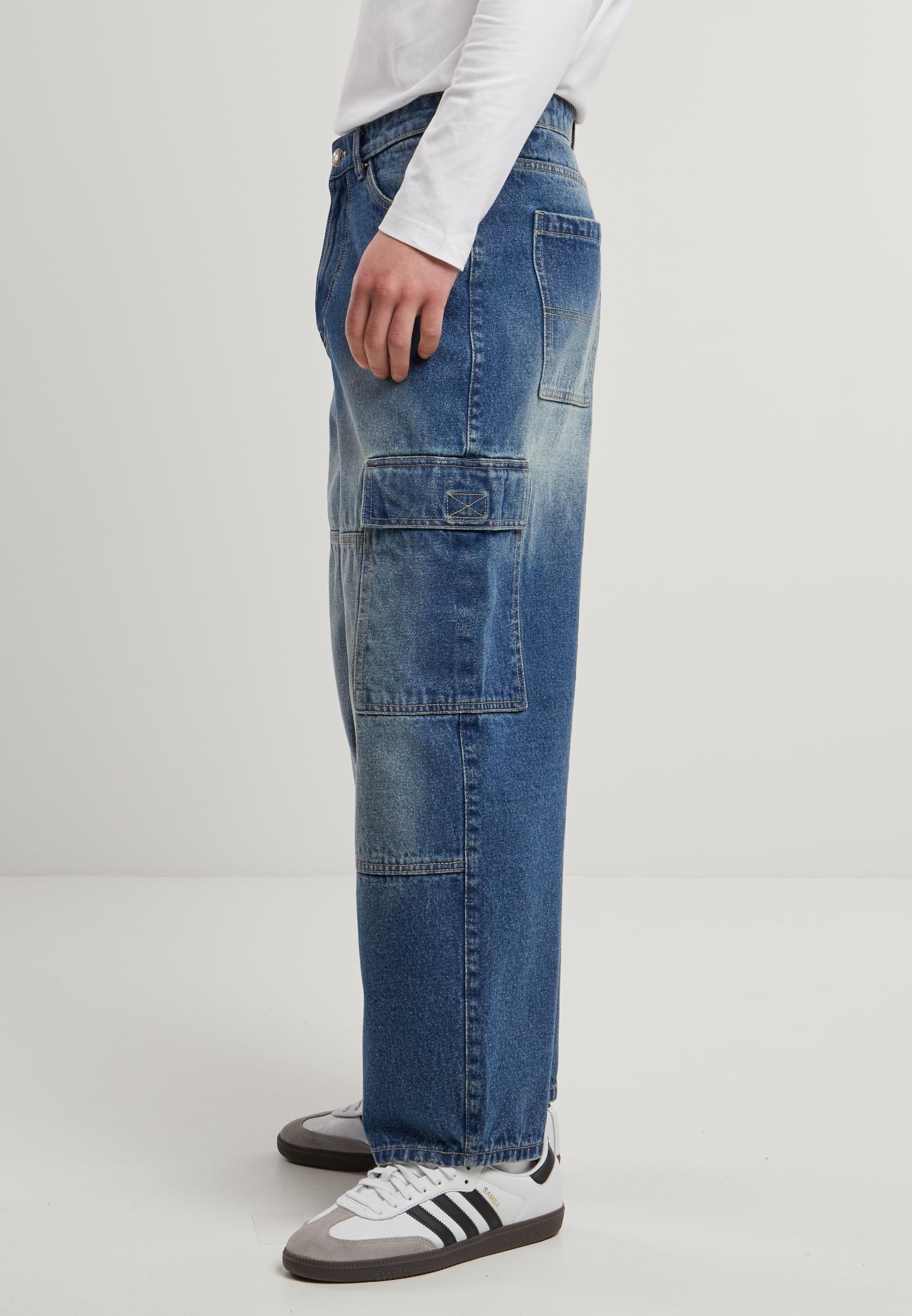 URBAN CLASSICS Bequeme Jeans »Urban Classics Tapered Heavy Ounce Baggy Cargo Jeans«