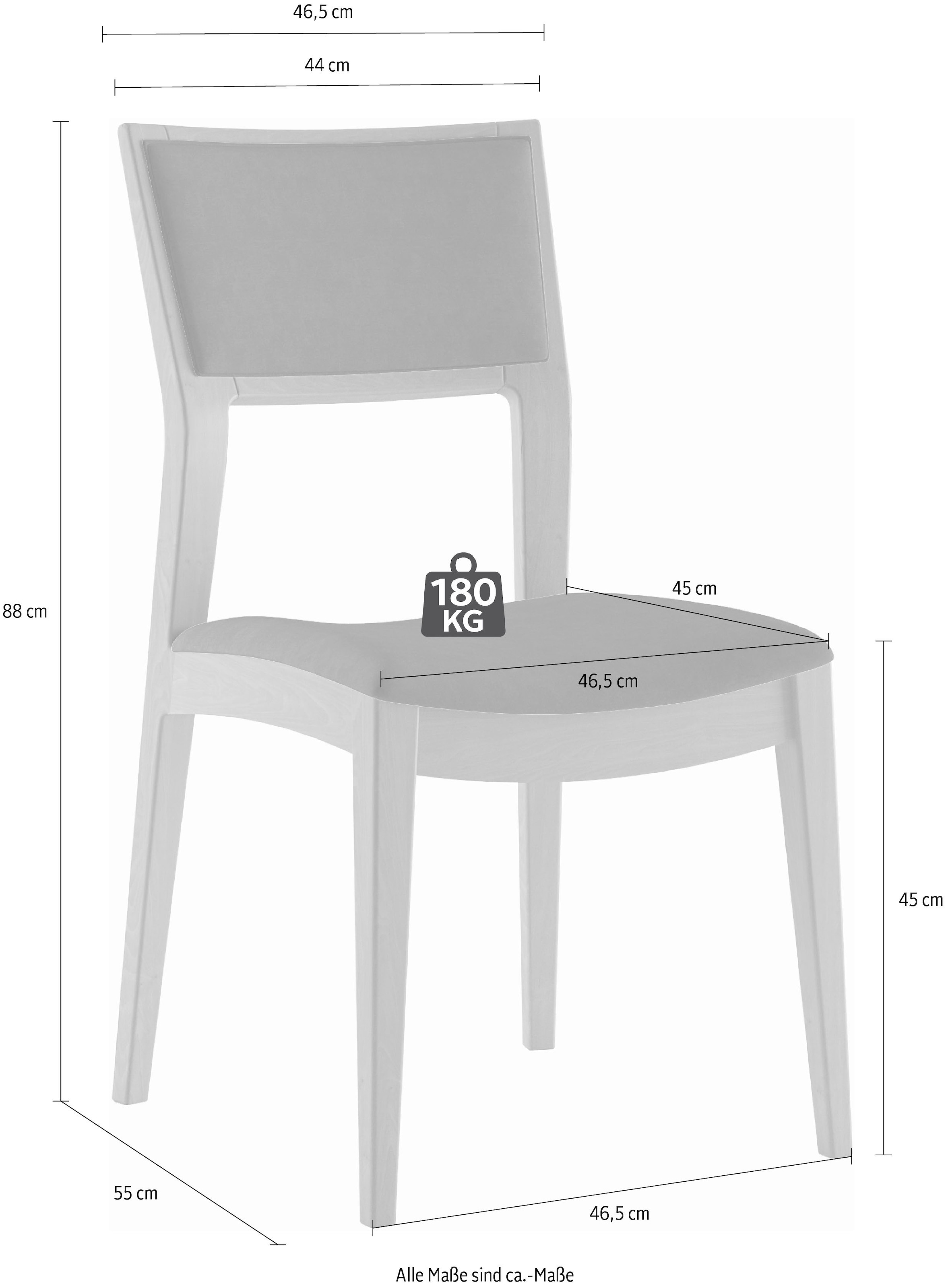 INOSIGN Stuhl »DOM«, (Set), 2 St., Microfaser