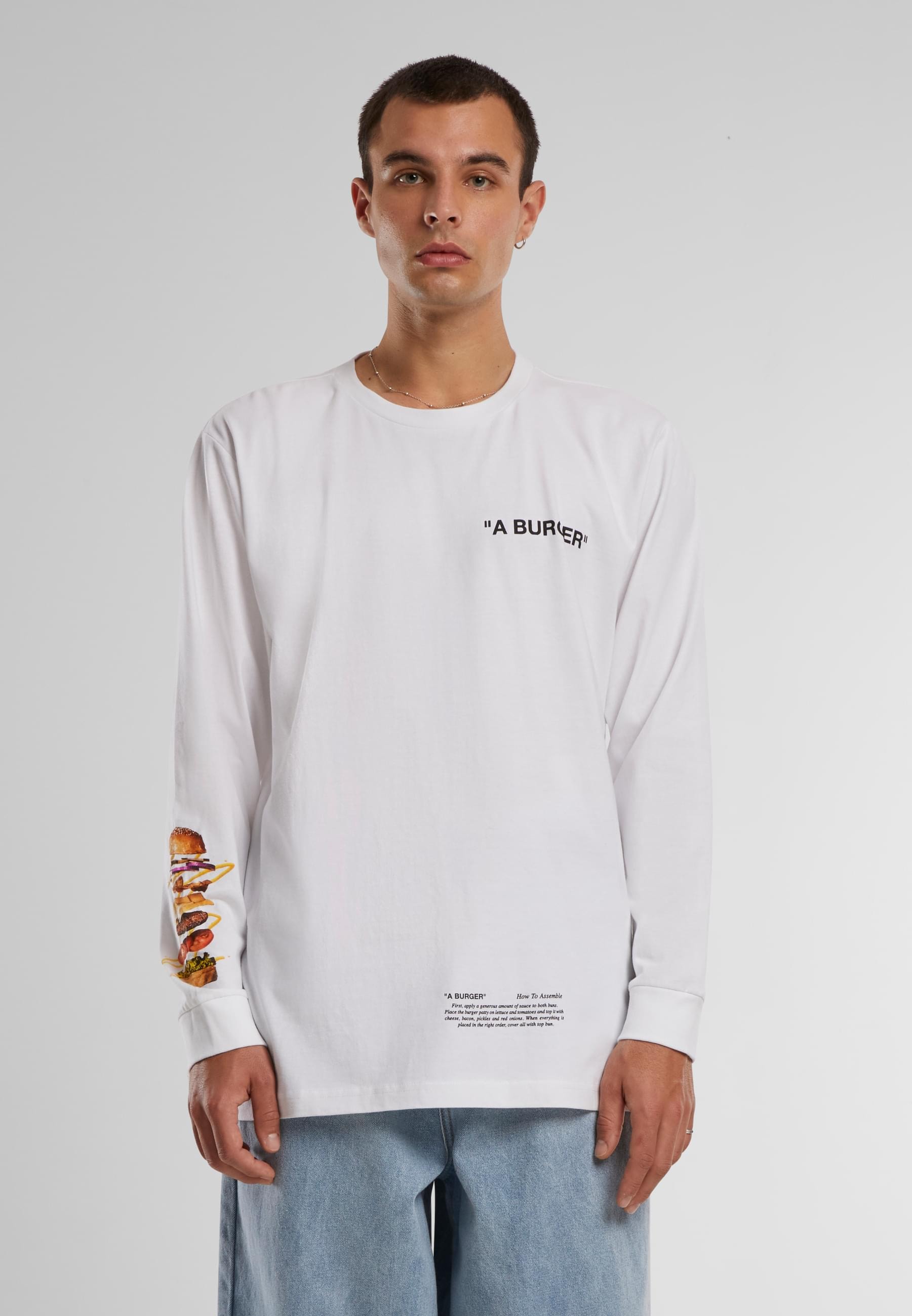 MisterTee Longsleeve »MisterTee Herren Burger Longsleeve«, (1 tlg.)