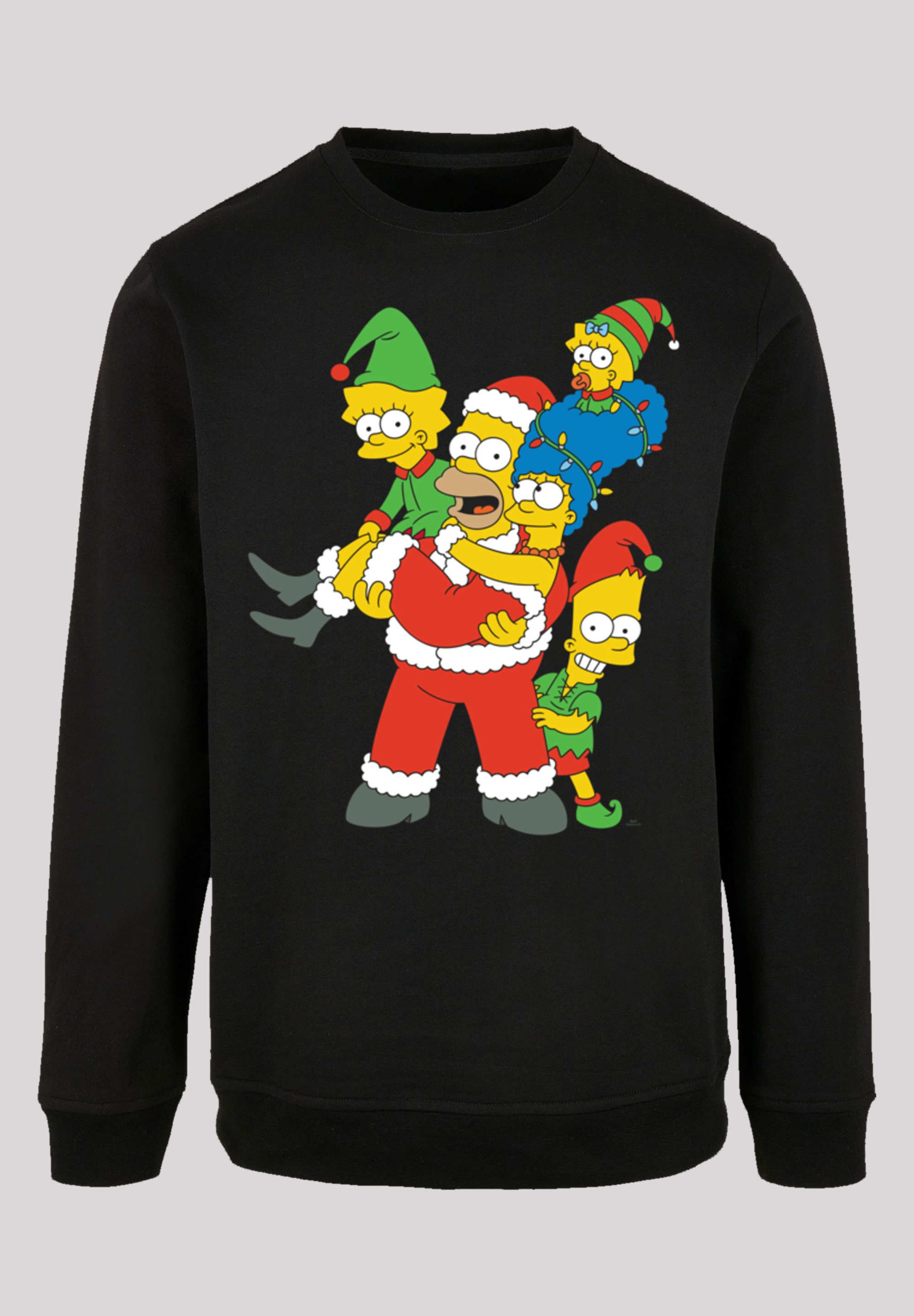 »Herren with The ▷ Family Simpsons Kapuzenpullover | (1 bestellen tlg.) Crewneck«, F4NT4STIC -GRY Christmas Basic BAUR