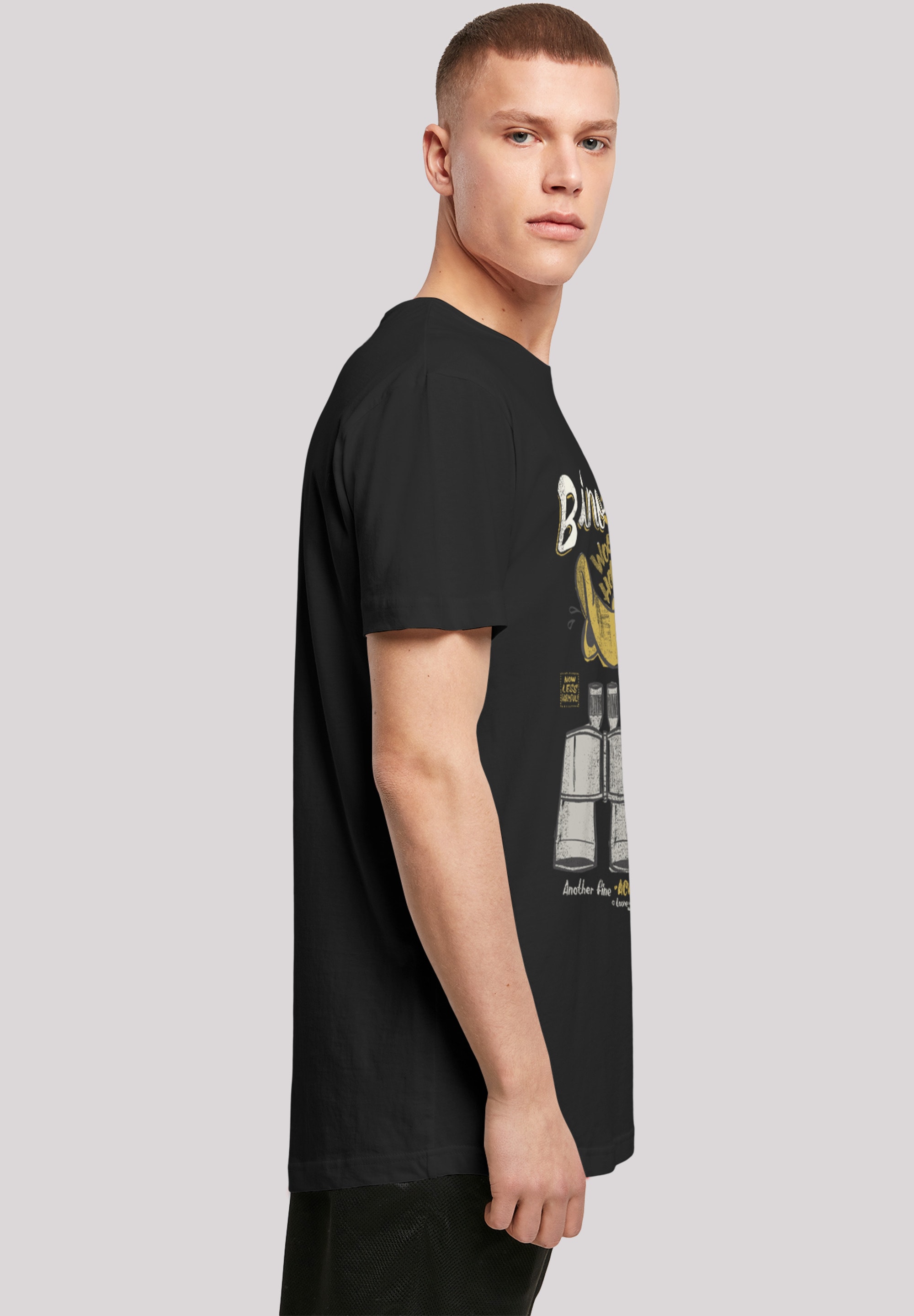 F4NT4STIC T-Shirt »Looney Tunes Daffy Duck Binoculars«, Herren,Premium Merch,Lang,Longshirt,Bedruckt