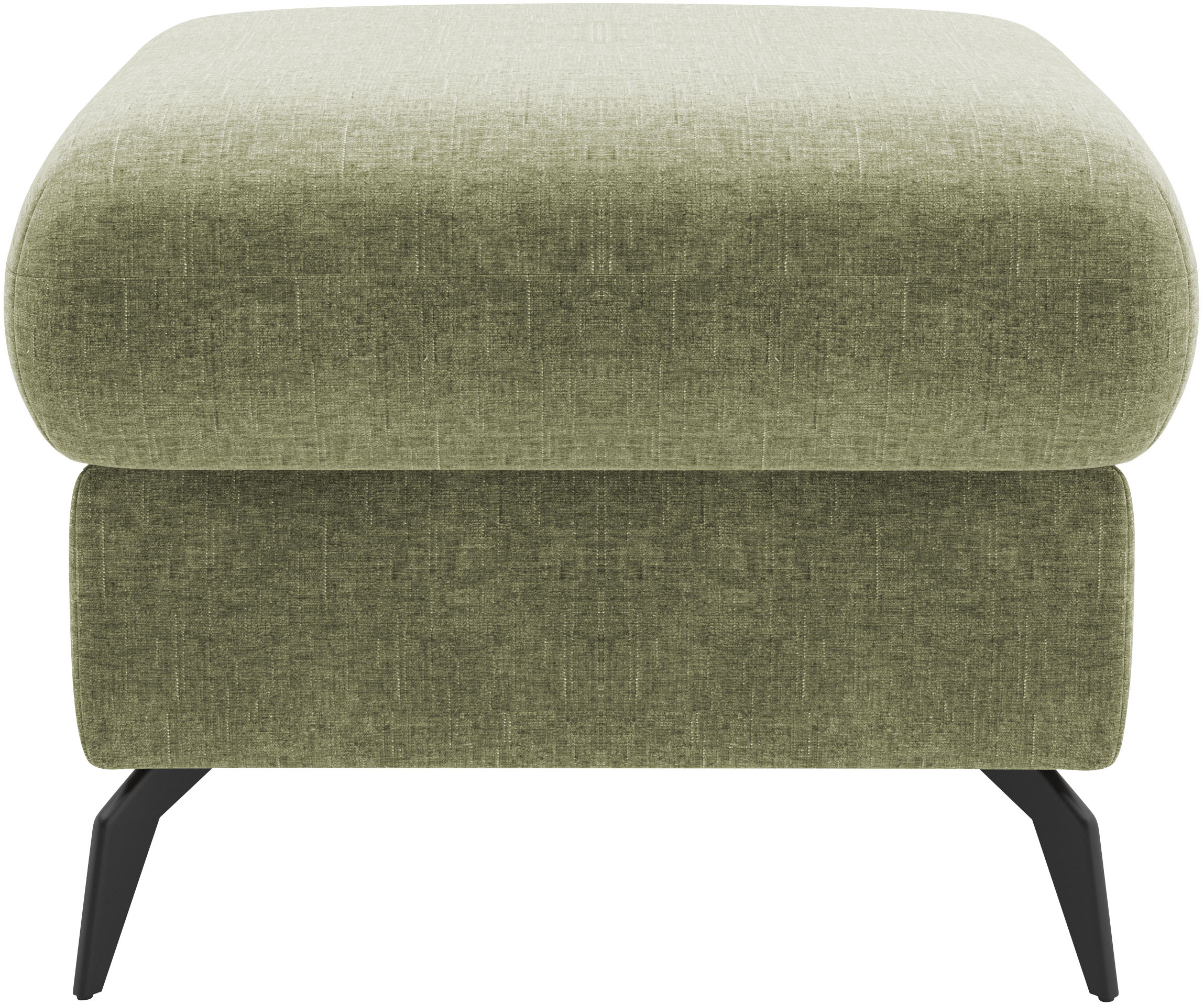 Thumbnail - Home affaire Polsterhocker "Rochelle" 1 Stk. tlg. moderne 15 cm Metallfüße