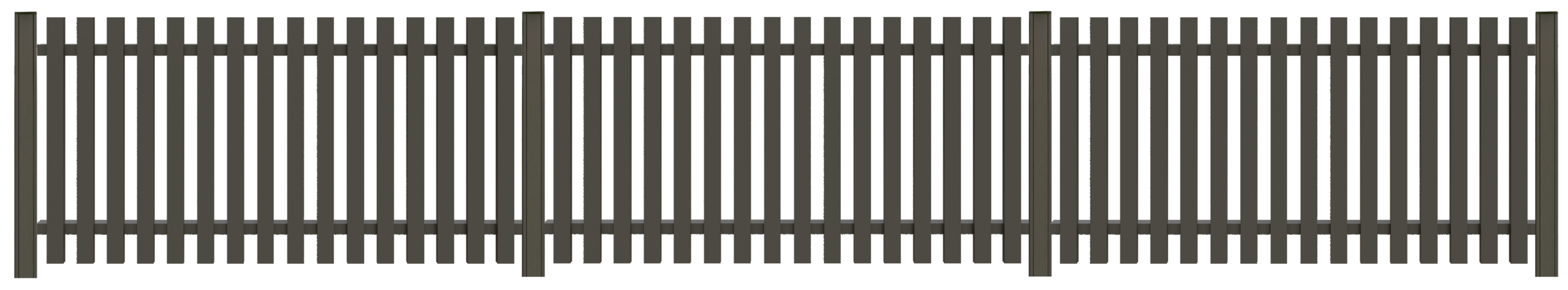 Tetzner & Jentzsch Gartenzaun "STRAND" robuste Aluminium-Elemente in verschiedenen Längen
