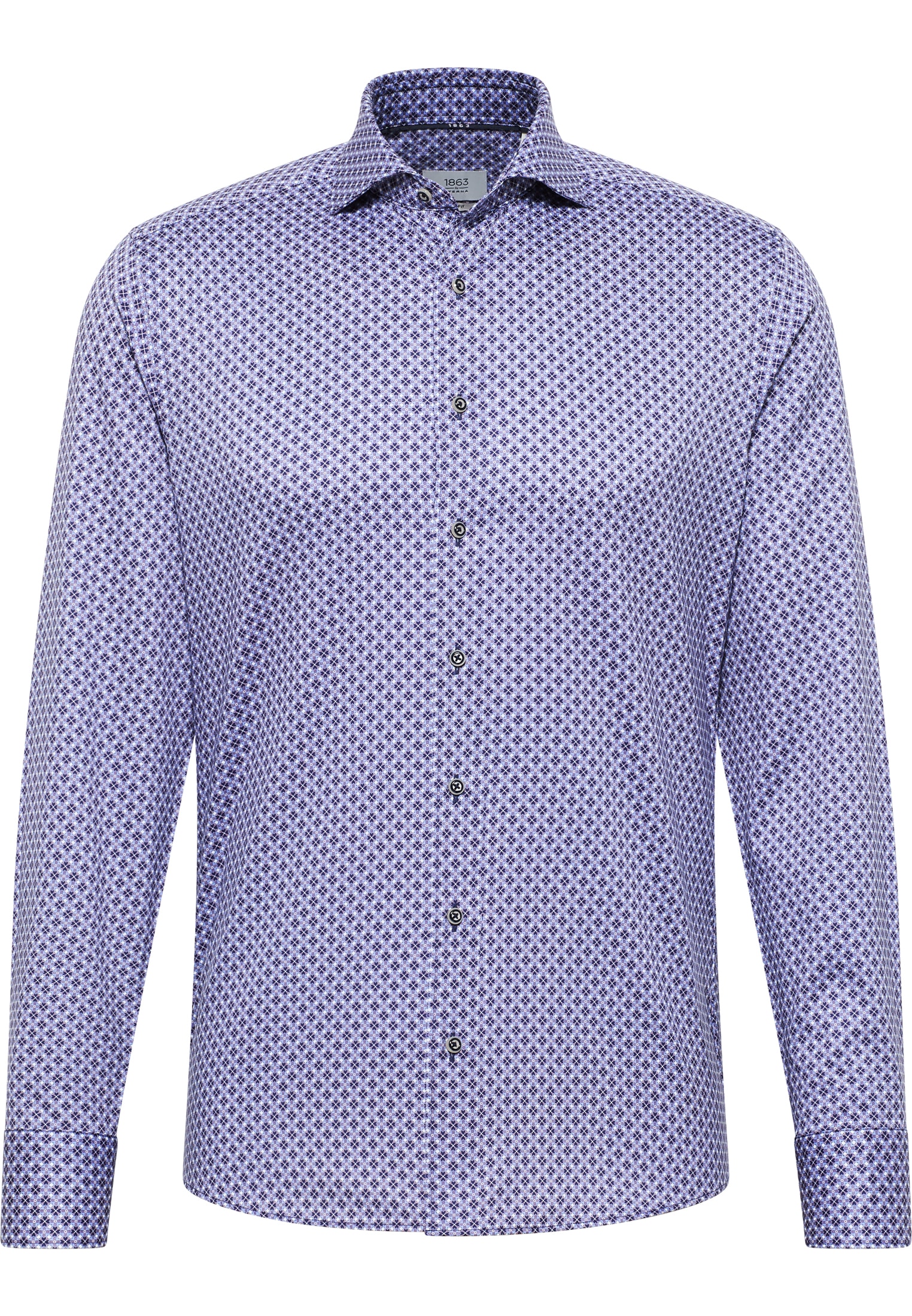 Eterna Langarmhemd »SLIM FIT« EASY IRON (bügelleicht)