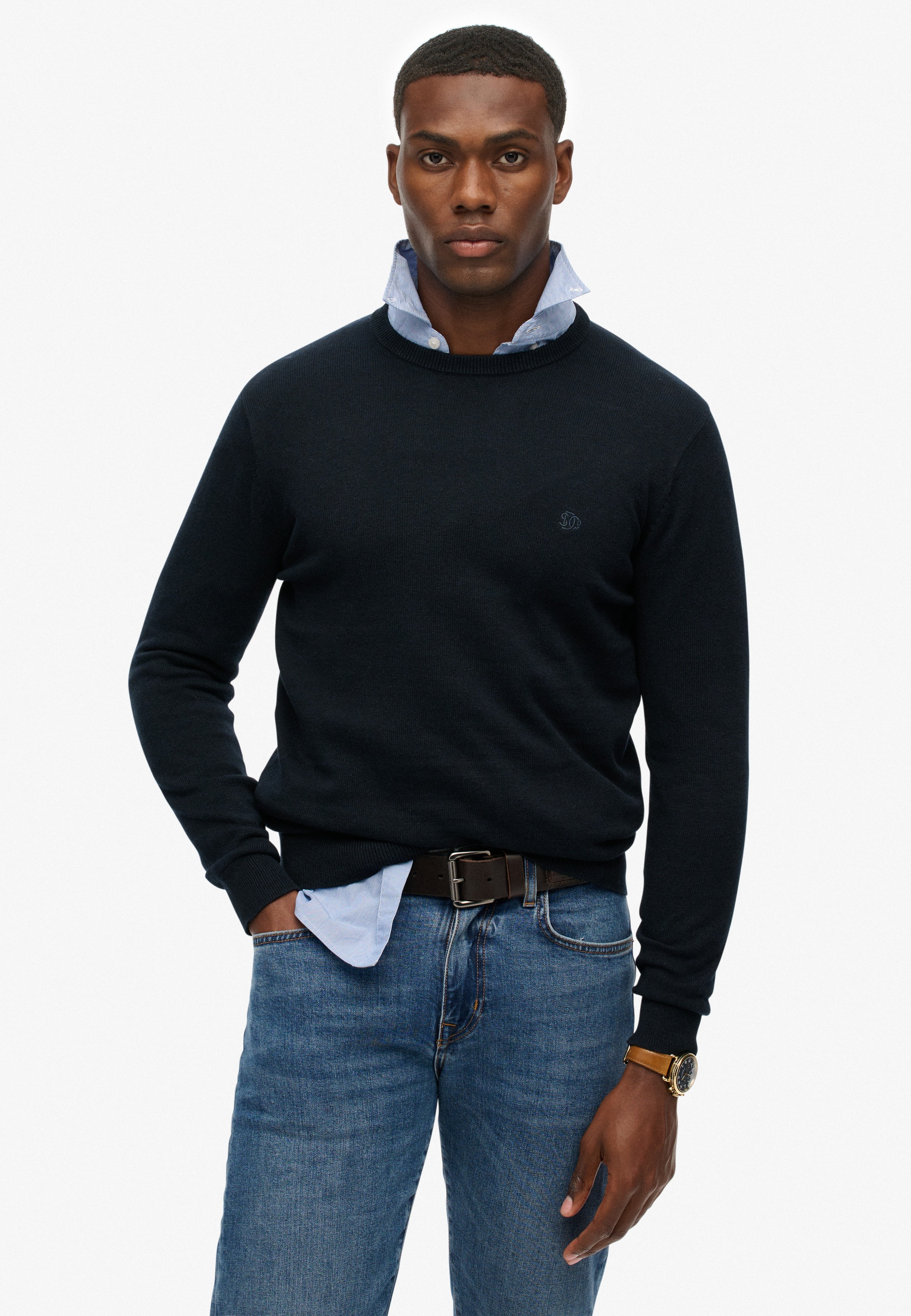 Superdry Strickpullover "ESSENTIALS COTTON JUMPER" günstig online kaufen