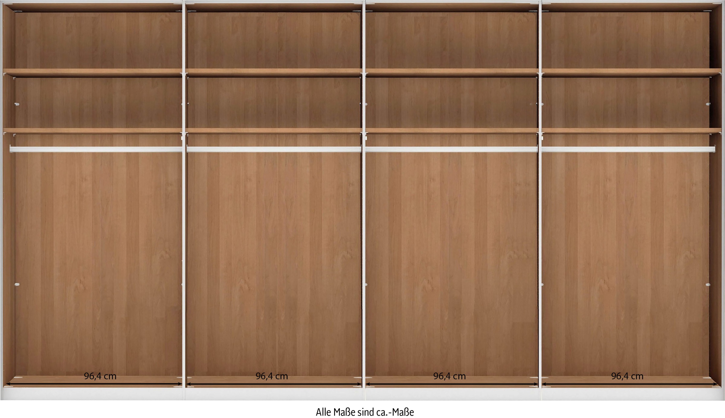 WIEMANN Drehtürenschrank »Cardiff, Massivholztüren in Kombination mit Glas- oder Spiegeltüren«, (4 Breiten, 2 Höhen 216/236cm auswählbar), hochwertiges Design in langlebiger Qualität, viel Stauraum