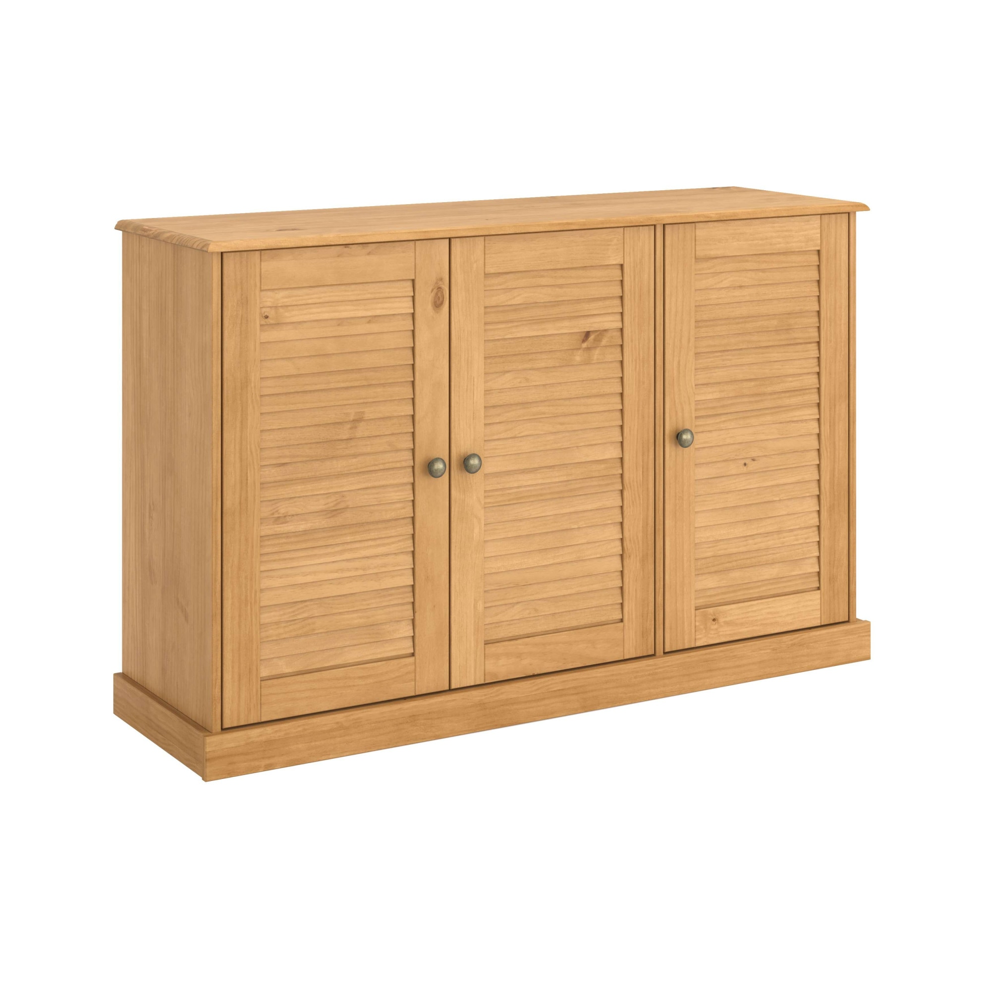 OTTO home Sideboard "Turia, mit Lamellentüren" Kommode aus massivem Kiefernholz, FSC, Breite 125 cm