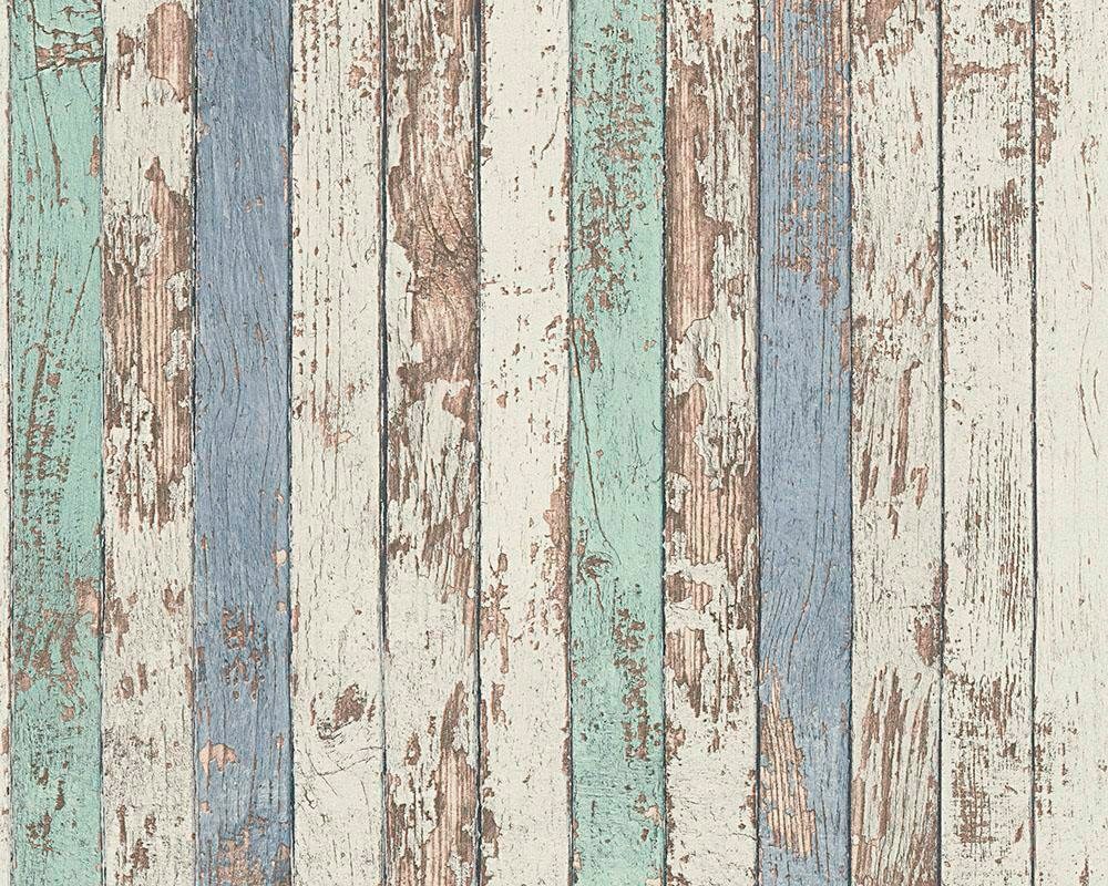Living Walls Vliestapete "Best Of Wood`n Stone 2nd Edition" Holz Gestreift Realistisch Leicht Strukturiert Tapete Holzoptik Matt Leicht Strukturiert