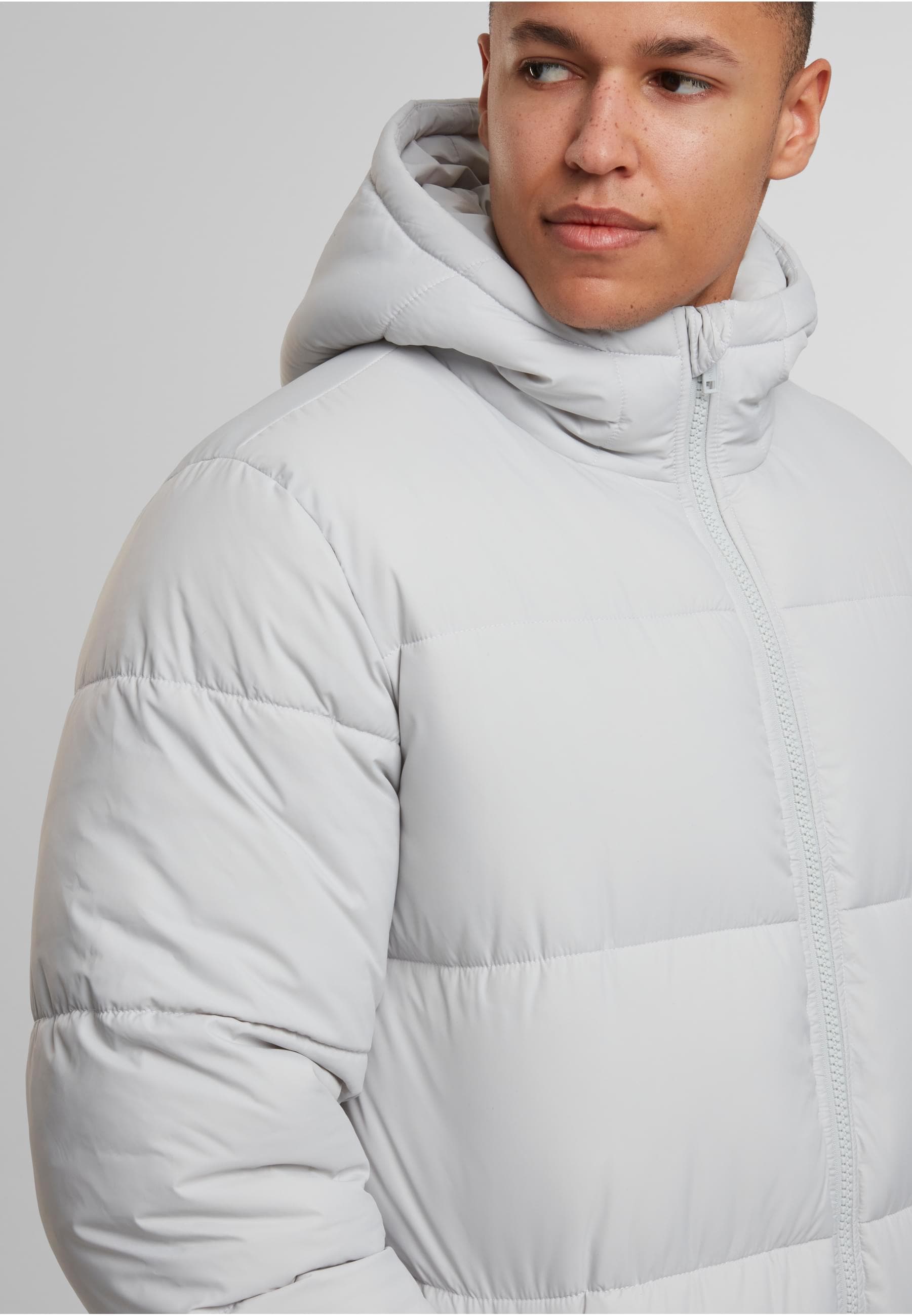 URBAN CLASSICS Winterjacke »Urban Classics Mens Long Puffer Coat« 1 Stk. tlg. mit Kapuze
