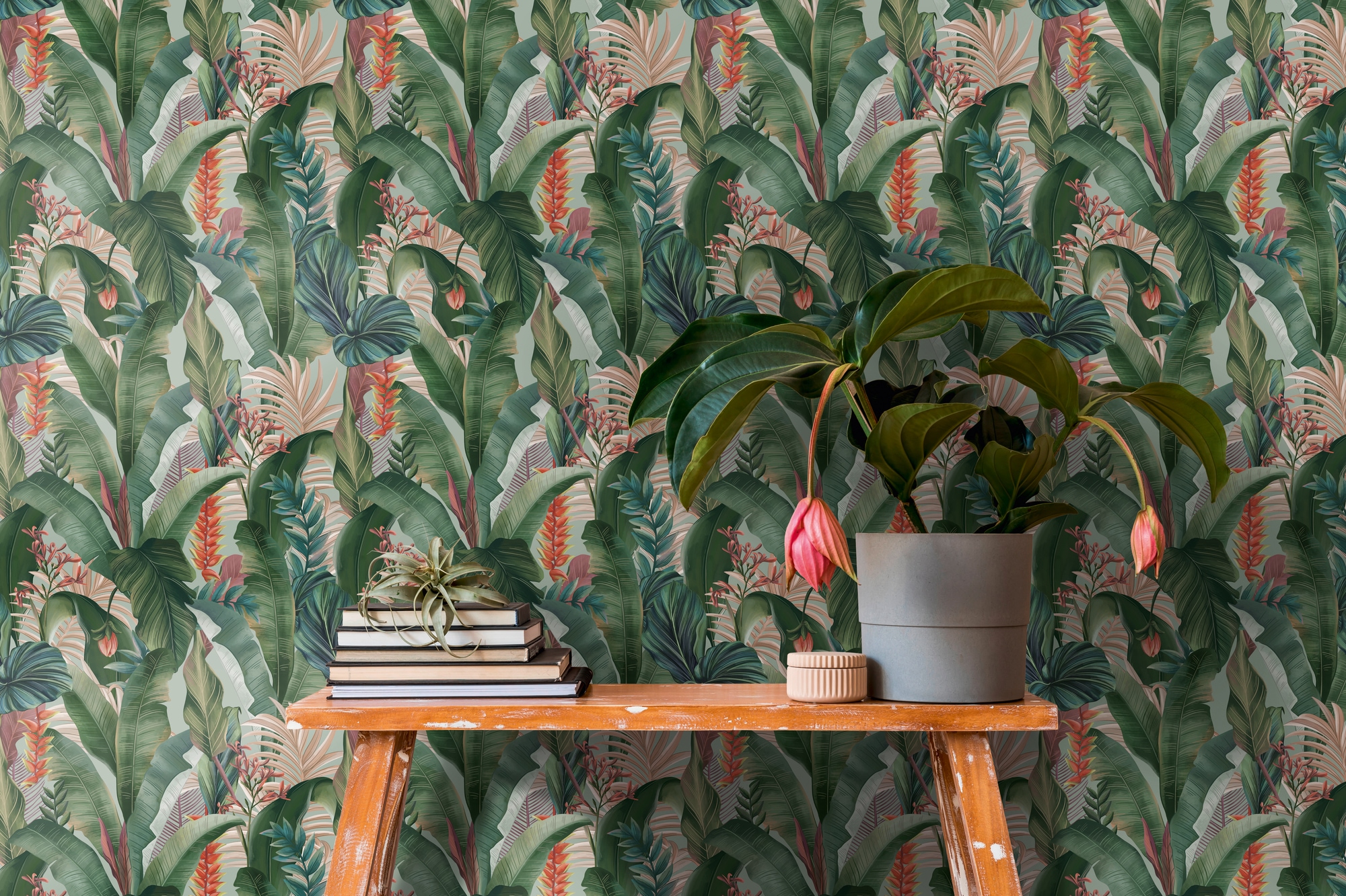 living walls Vliestapete, matt, Vliestapete Dschungel für Schlafzimmer Küche Wohnzimmer Dschungel Flur