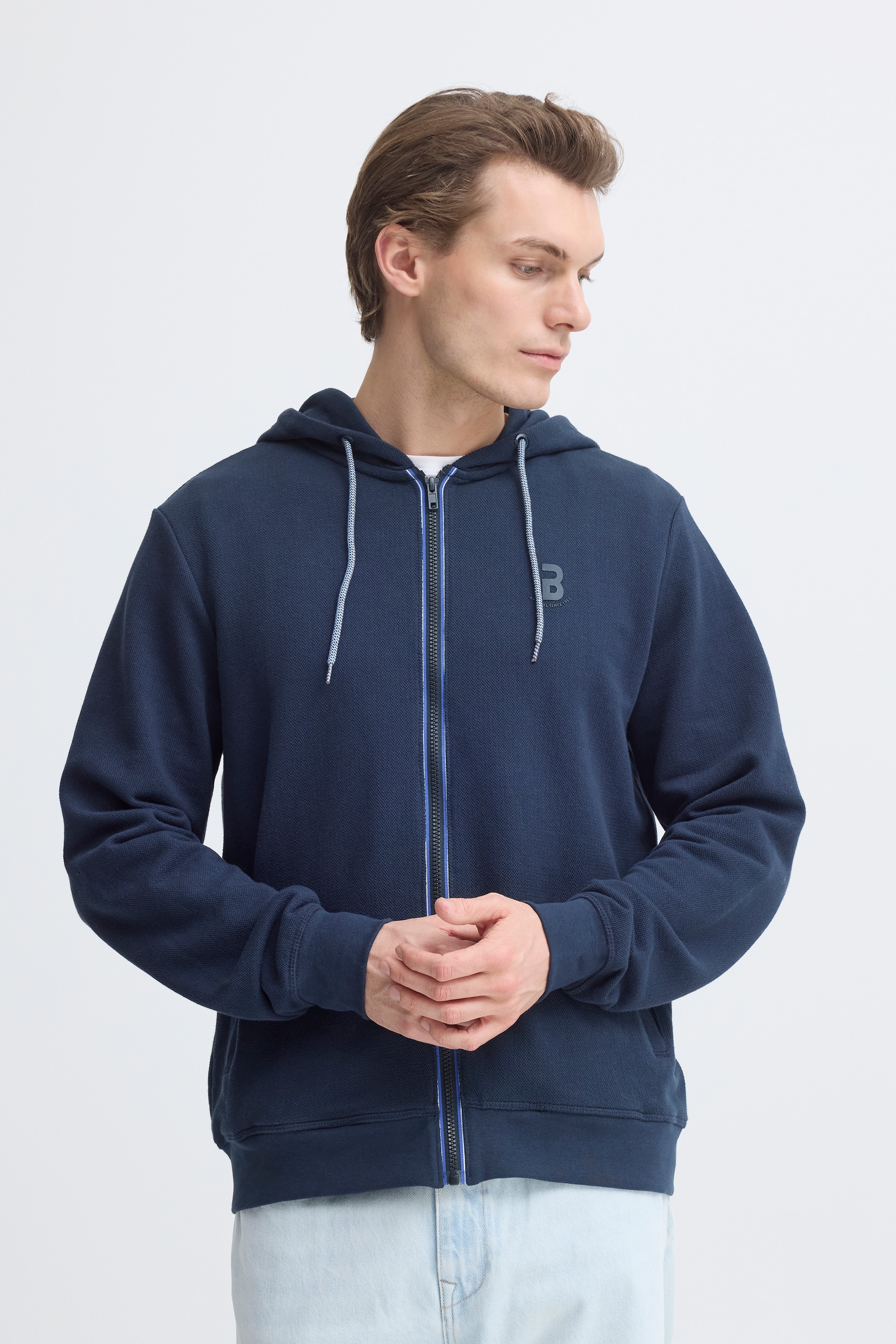 Blend Kapuzensweatshirt "BHJUMA PIQUE ZIPP SWEAT" günstig online kaufen