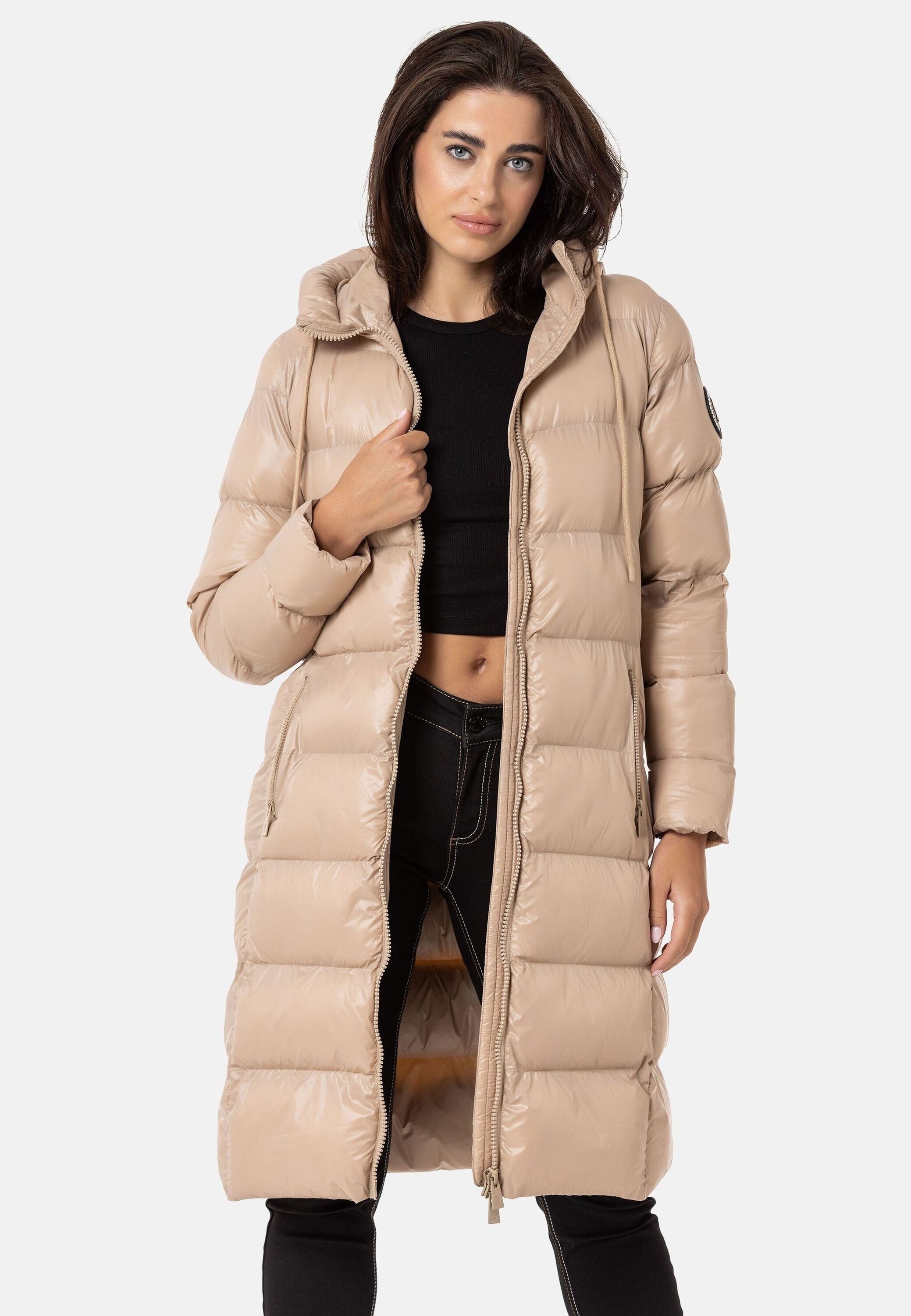 Cipo & Baxx Winterjacke »Jacken«, mit Kapuze, im Eleganten Design, WM137