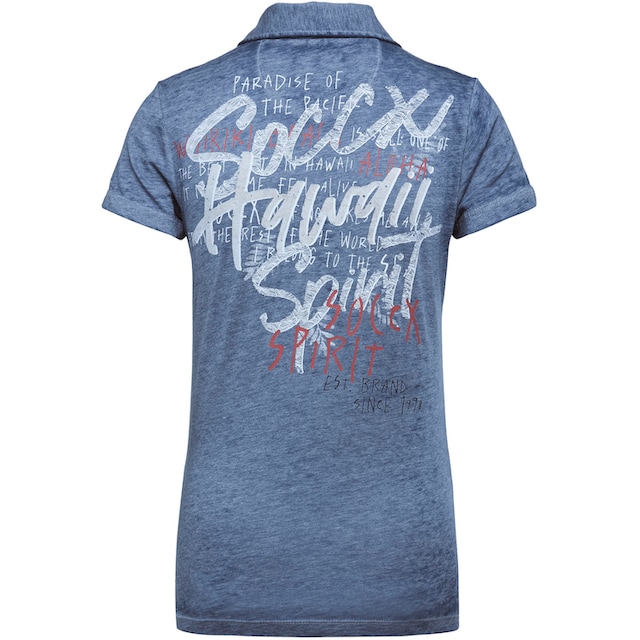SOCCX Poloshirt, mit großem Rücken-Print für kaufen | BAUR