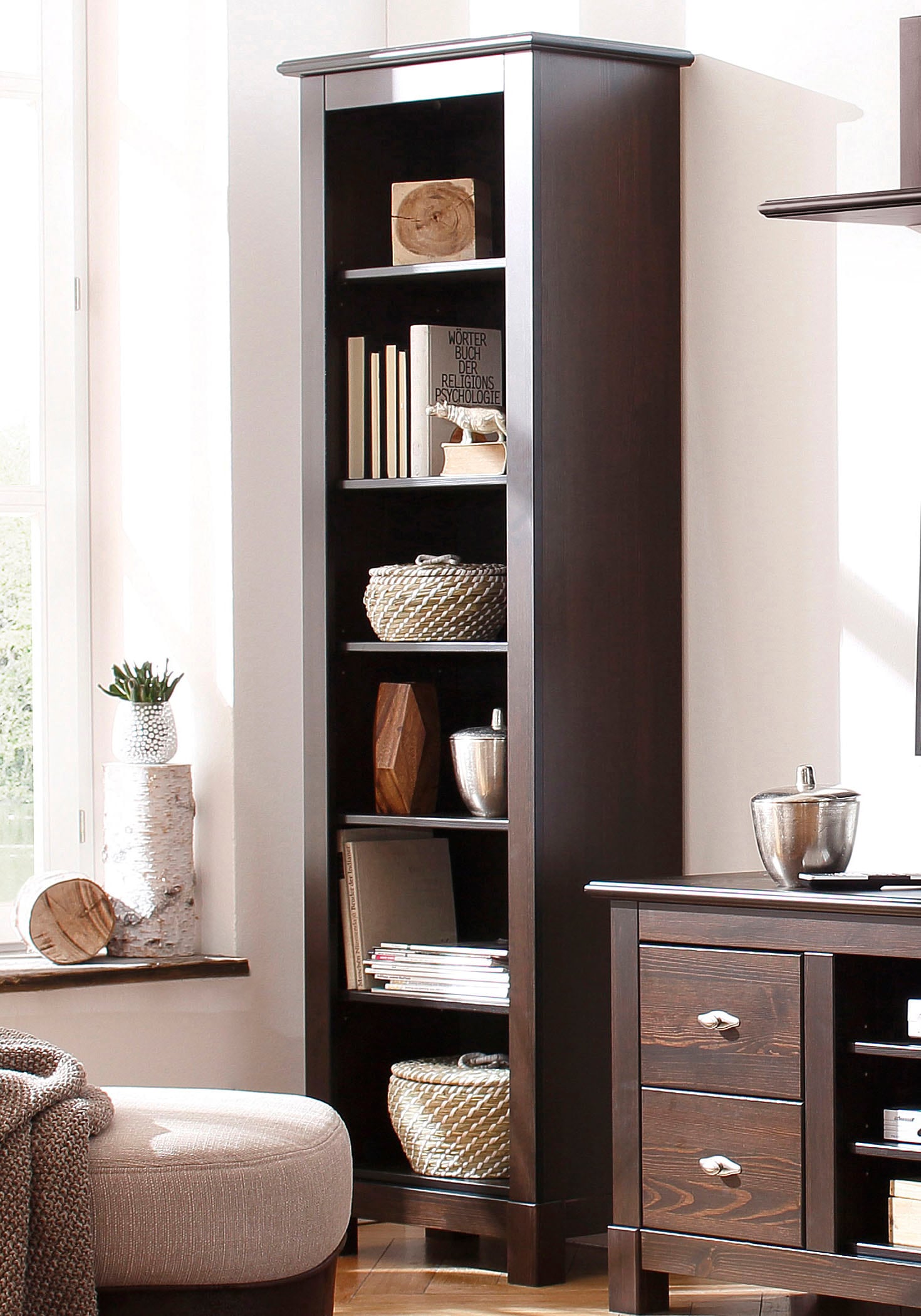 OTTO home Standregal "Rauna, Regal, Massivholzregal, Bücherregal" Höhe 180 cm, aus massiver Kiefer, FSC-zertifiziert