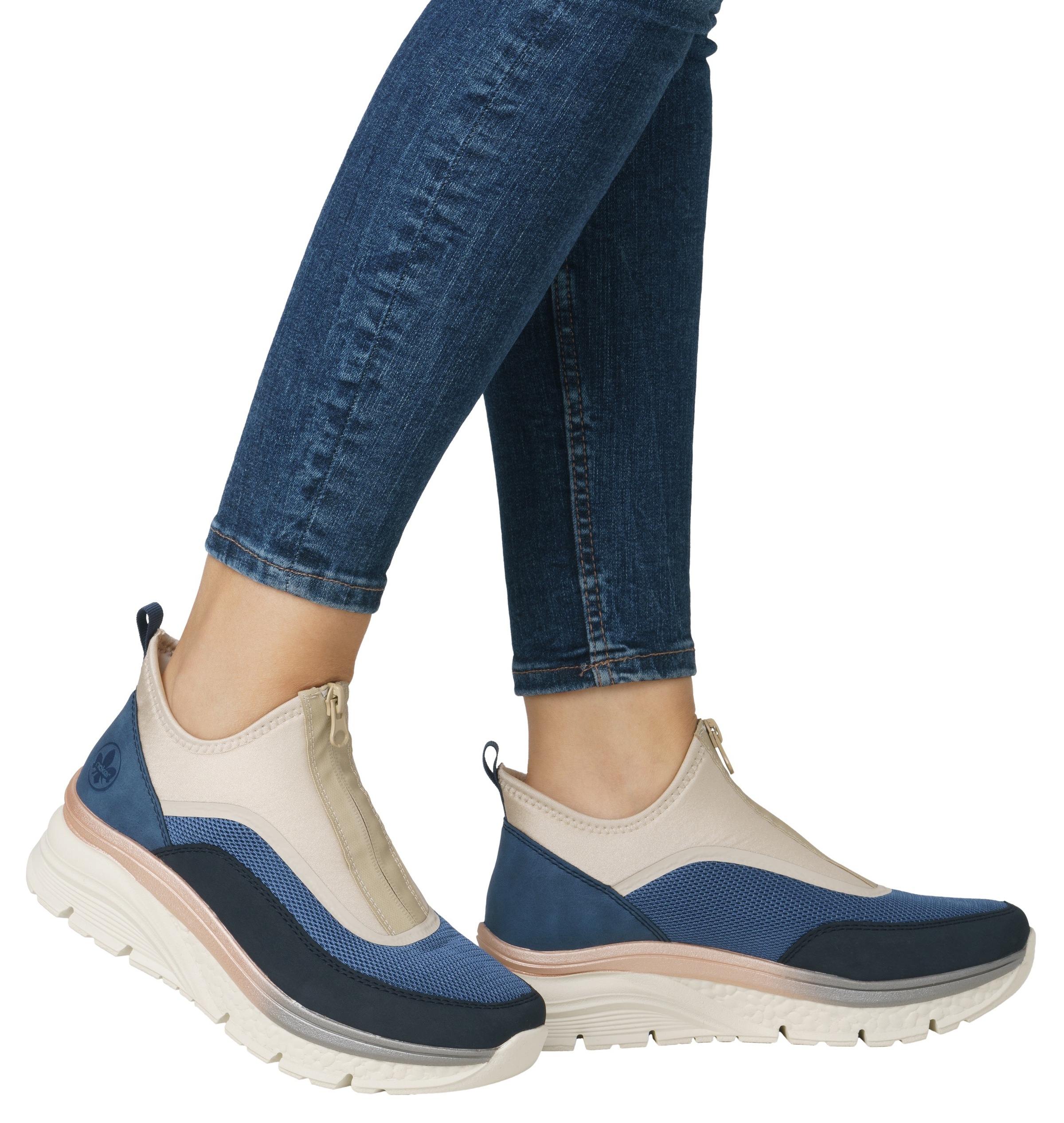 Rieker Schlupfboots, Keilabsatz, Freizeitschuh, High Top-Sneaker, Reißversc günstig online kaufen