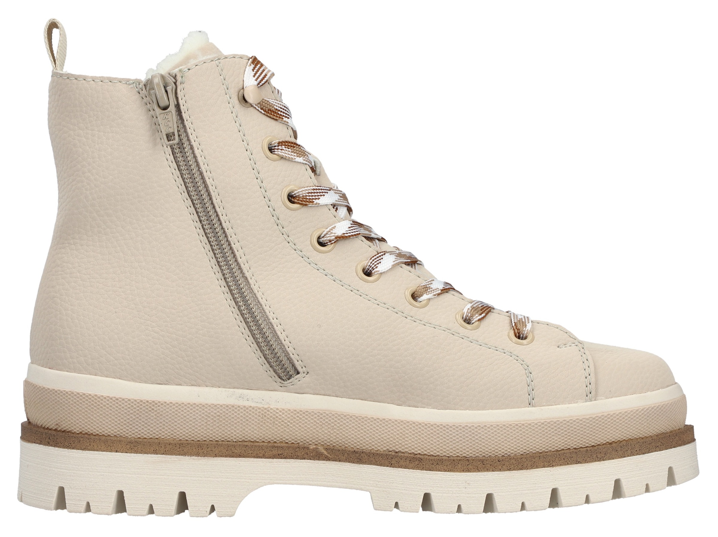 Rieker Winterstiefelette, Plateauboots, Schnürboots, Profilsohle, mit Warmfutter
