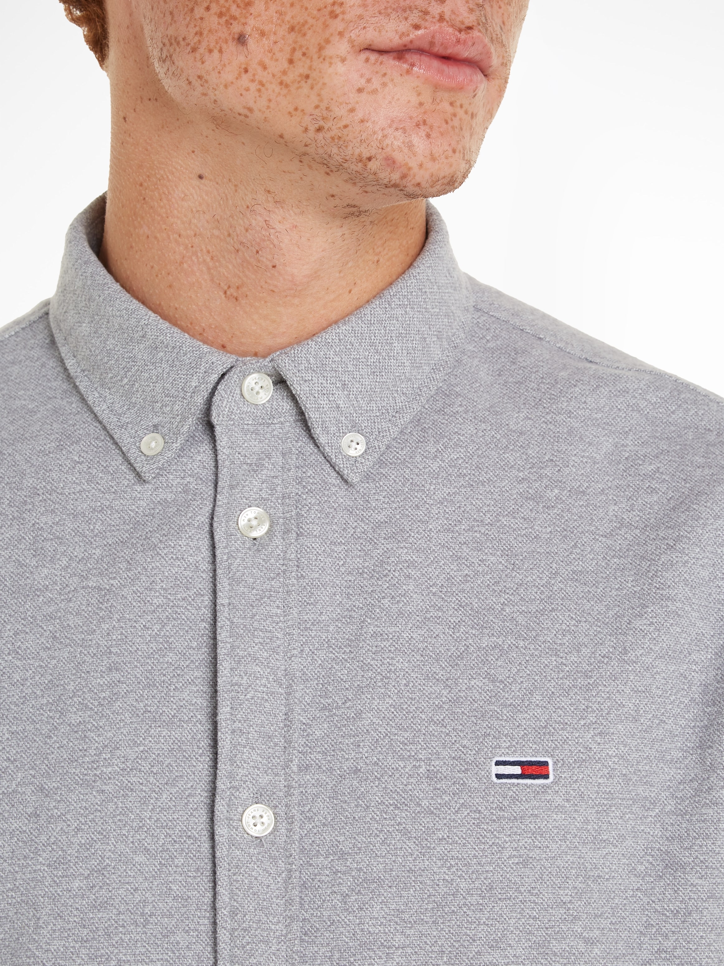 GRINDLE Button-down-Kragen Langarmhemd SHIRT«, Tommy »TJM | kaufen ▷ mit BRUSHED BAUR REG Jeans