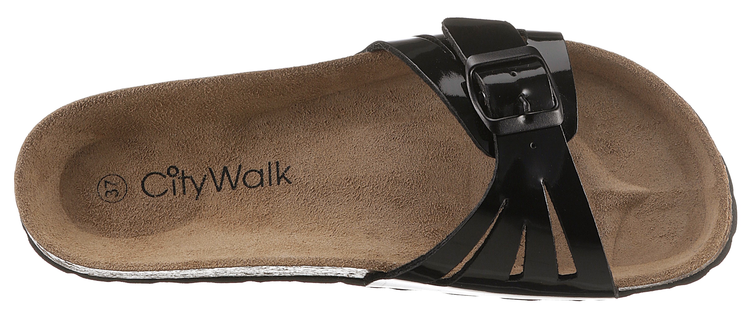 CITY WALK Pantolette, Sommerschuh, Schlappen mit ergonomischem Fußbett