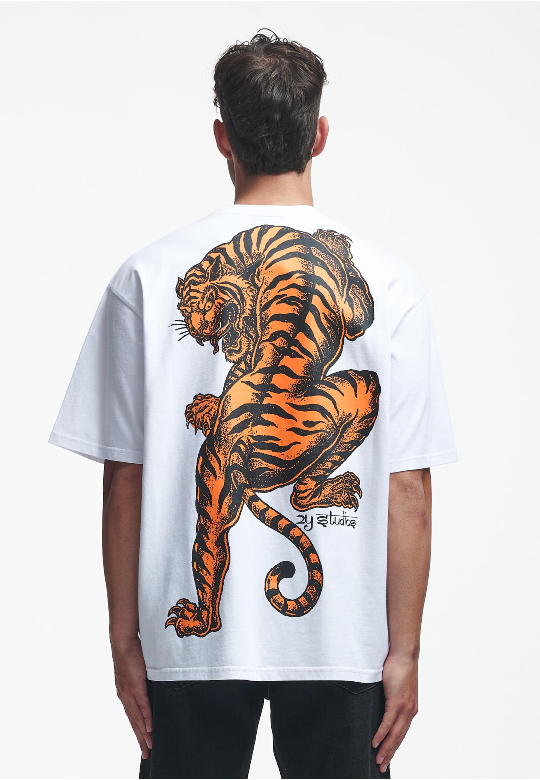 2Y Studios T-Shirt »2Y Studios Herren 2Y Tiger Oversize Tee«, (1 tlg.)