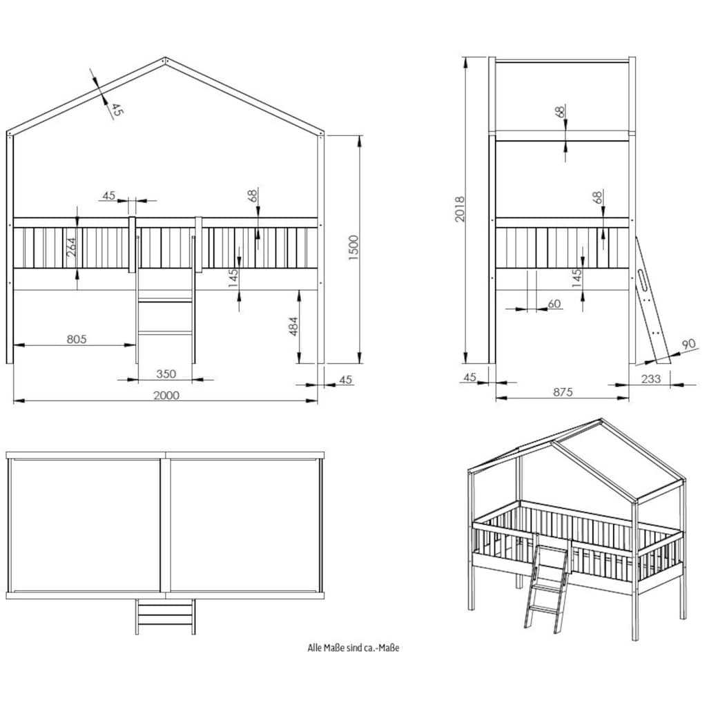 Vipack Hausbett »Dallas«