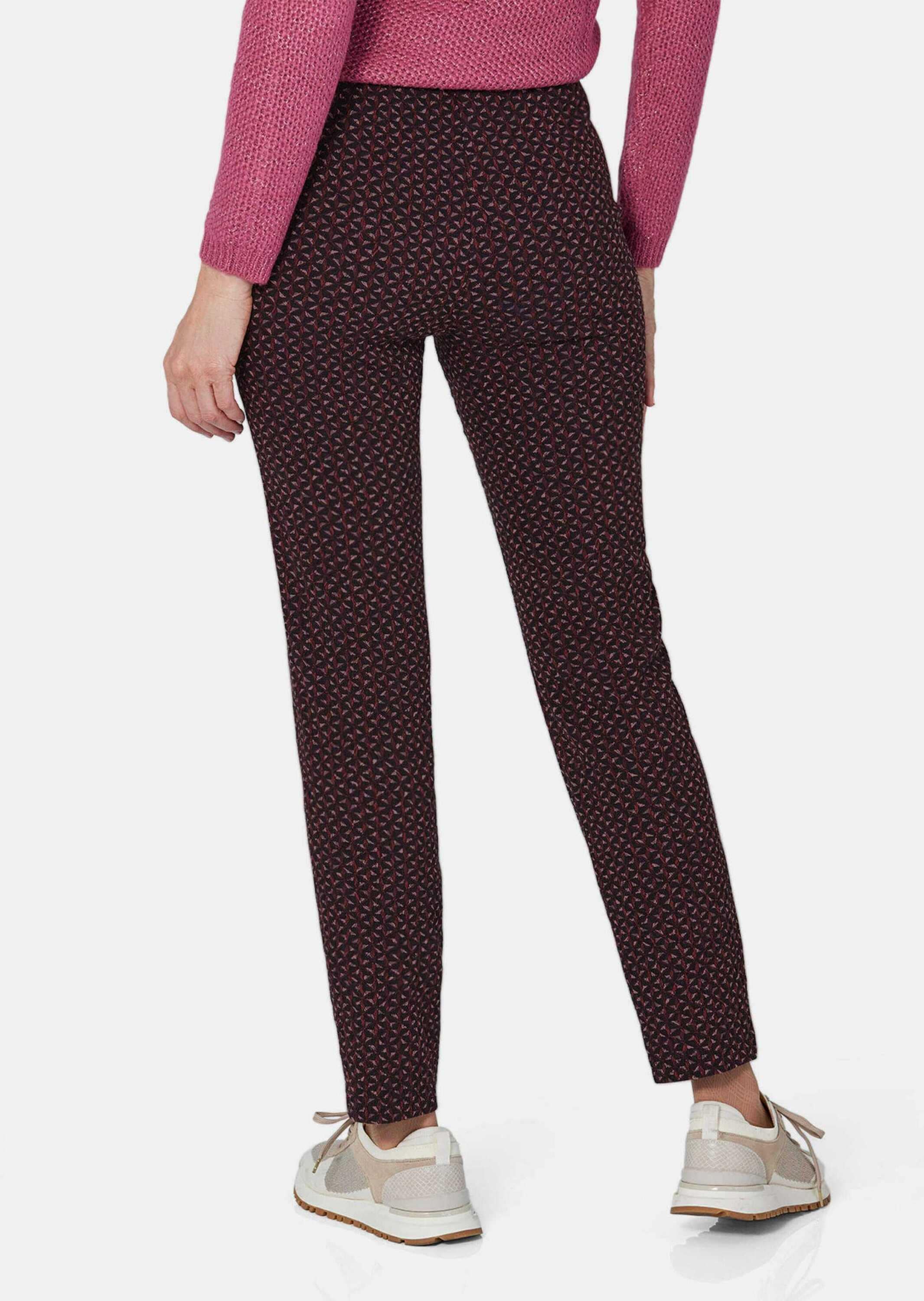 GOLDNER 2-in-1-Hose »Jacquardhose LOUISA Druckhose LOUISA mit Jacquard-Muster«
