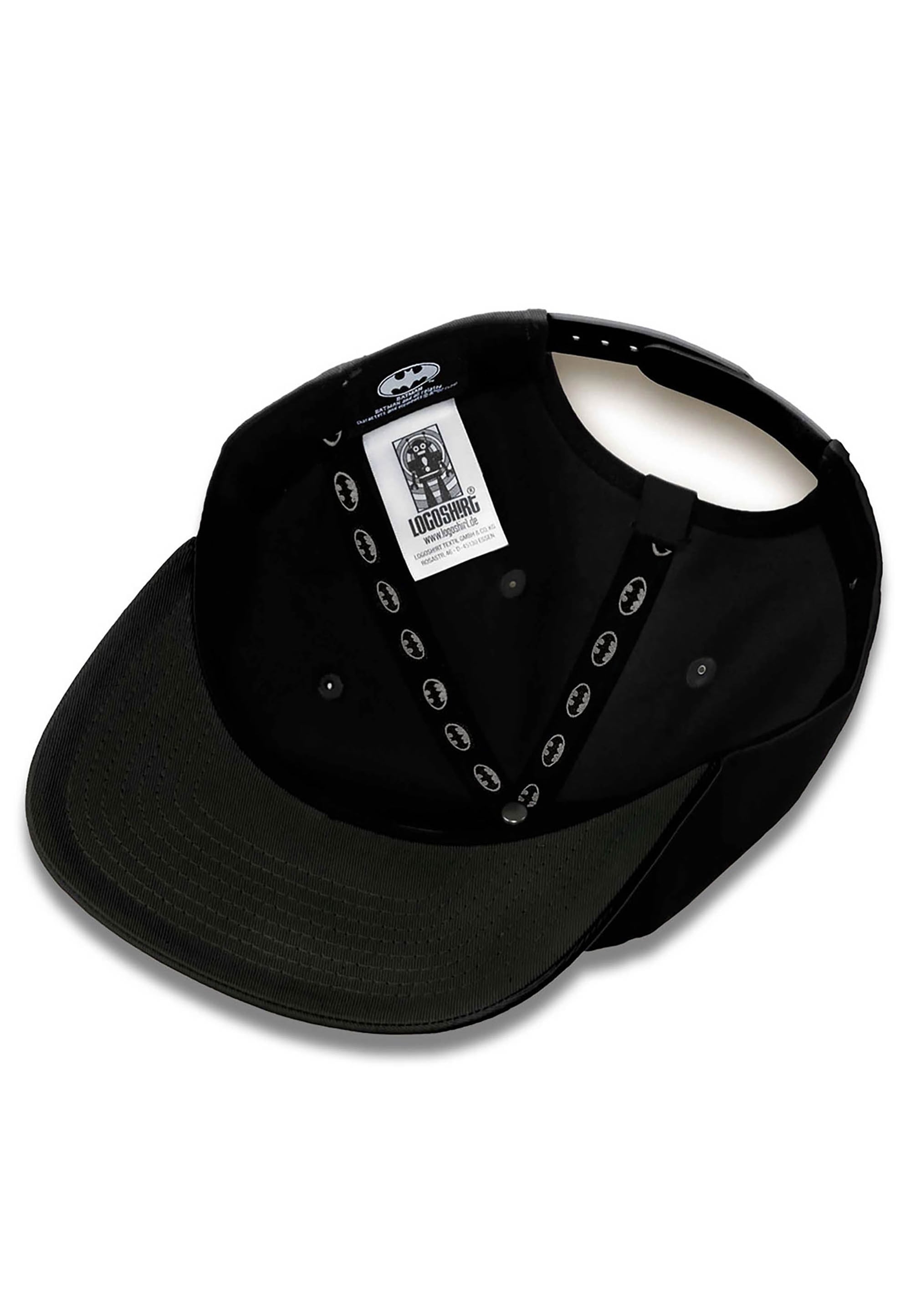 LOGOSHIRT Baseball Cap »DC Batman Logo Schwarz« mit 3D-Relief-Effekt-Stickerei